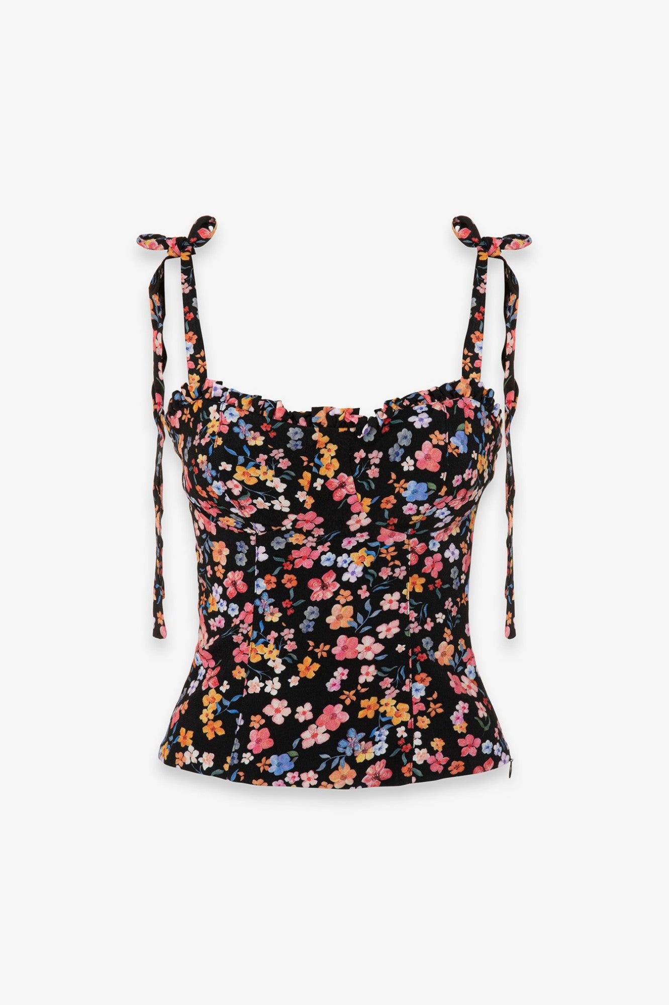 MAR DE MARGARITAS Top Deasy-Bouquet Nero
