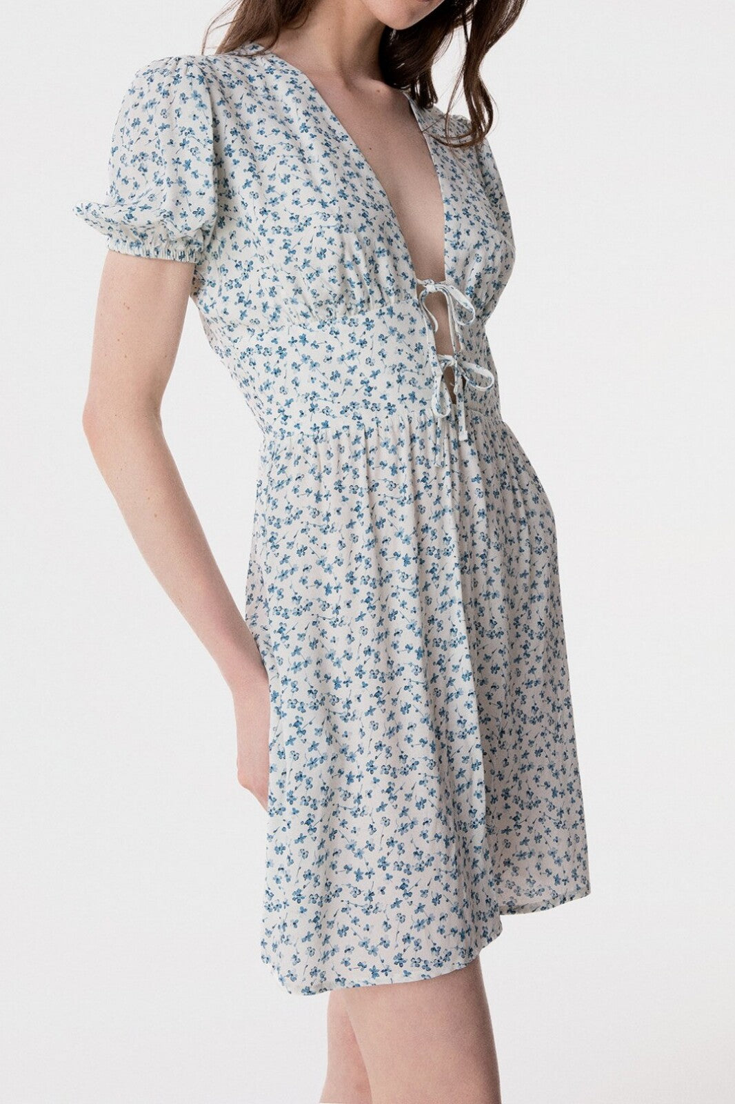 MAR DE MARGARITAS Abito Corto Atena-Clover Ecru