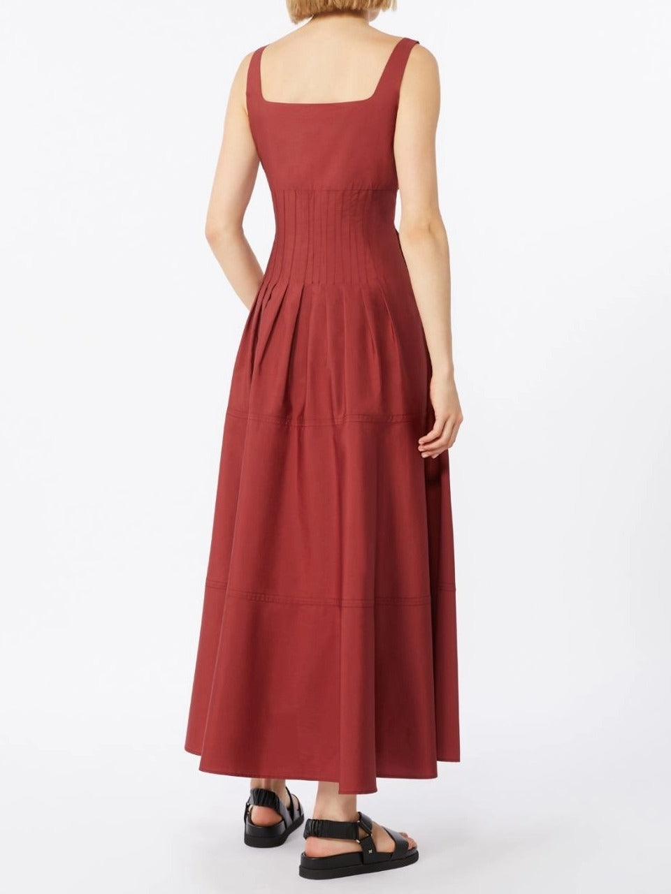 MAX MARA Abito Lungo Feltre-Mattone Rosso