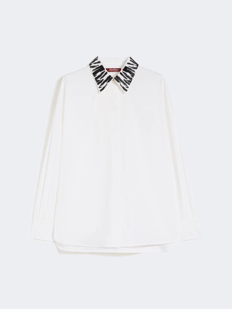 MAX MARA Camicia Gene Popeline Over-Bianco