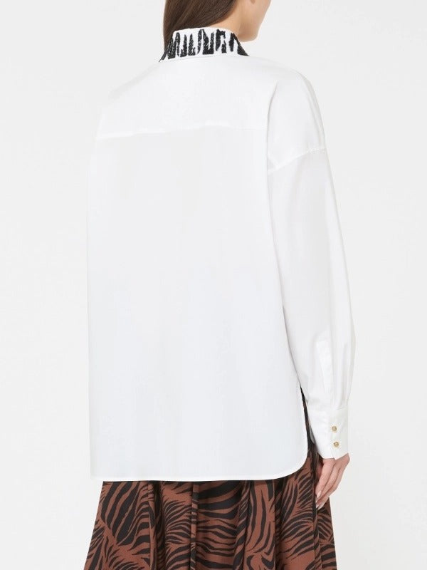 MAX MARA Camicia Gene Popeline Over-Bianco