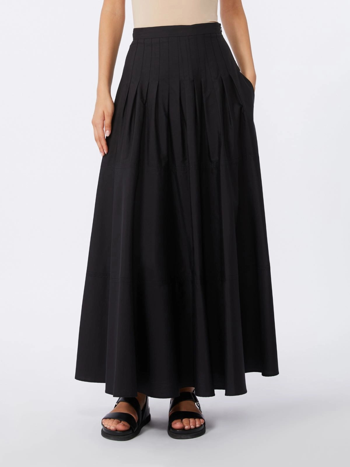 MAX MARA Gonna Lunga Opera-Nero