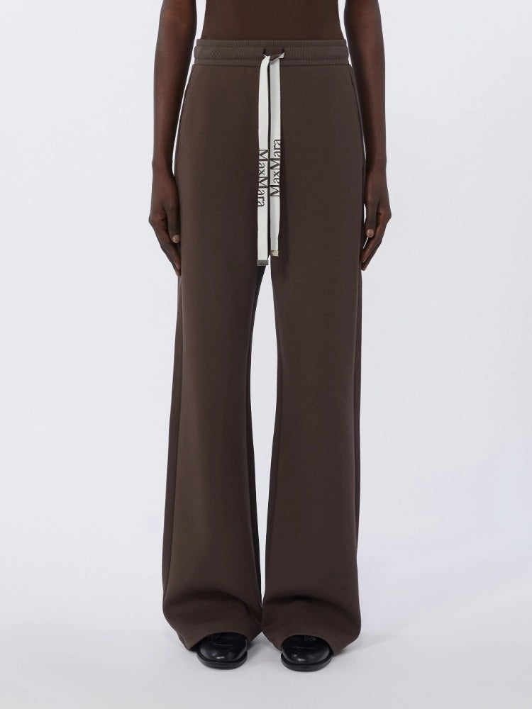 MAX MARA Pantalone Bali Jersey-Cioccolato