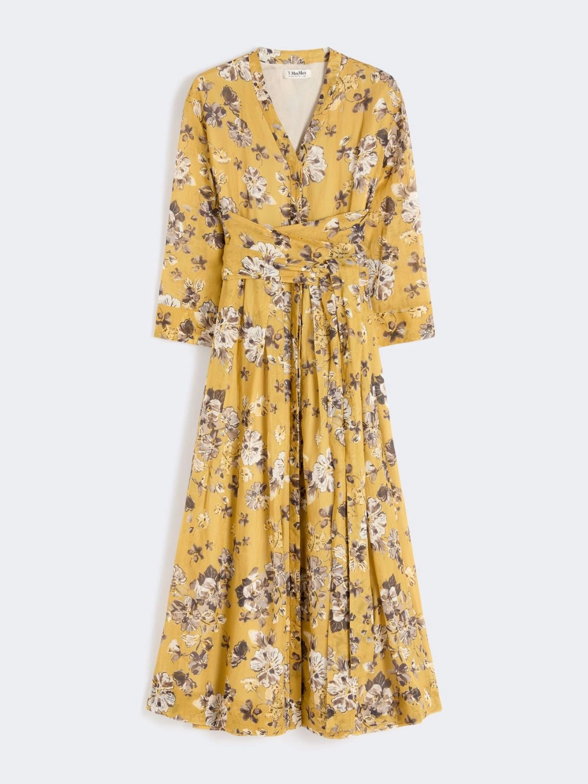 MAX MARA Abito Lungo Estremo-Limone