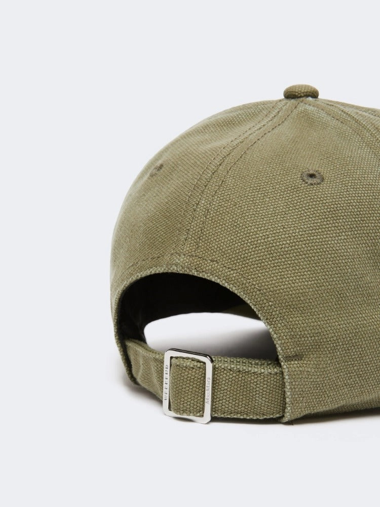 MAX MARA Cappello Baseball Falco Canvas Weekend-Verde Kaki
