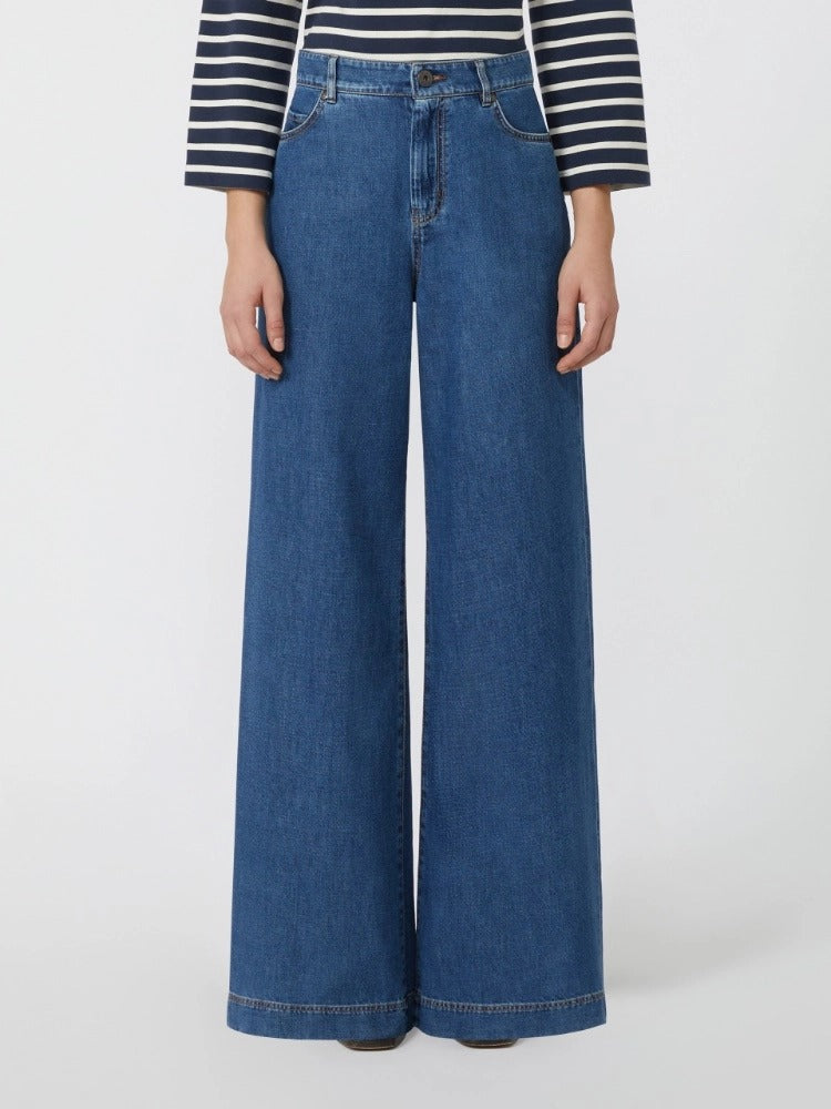 MAX MARA Pantalone Jeans Vega Denim-Blu