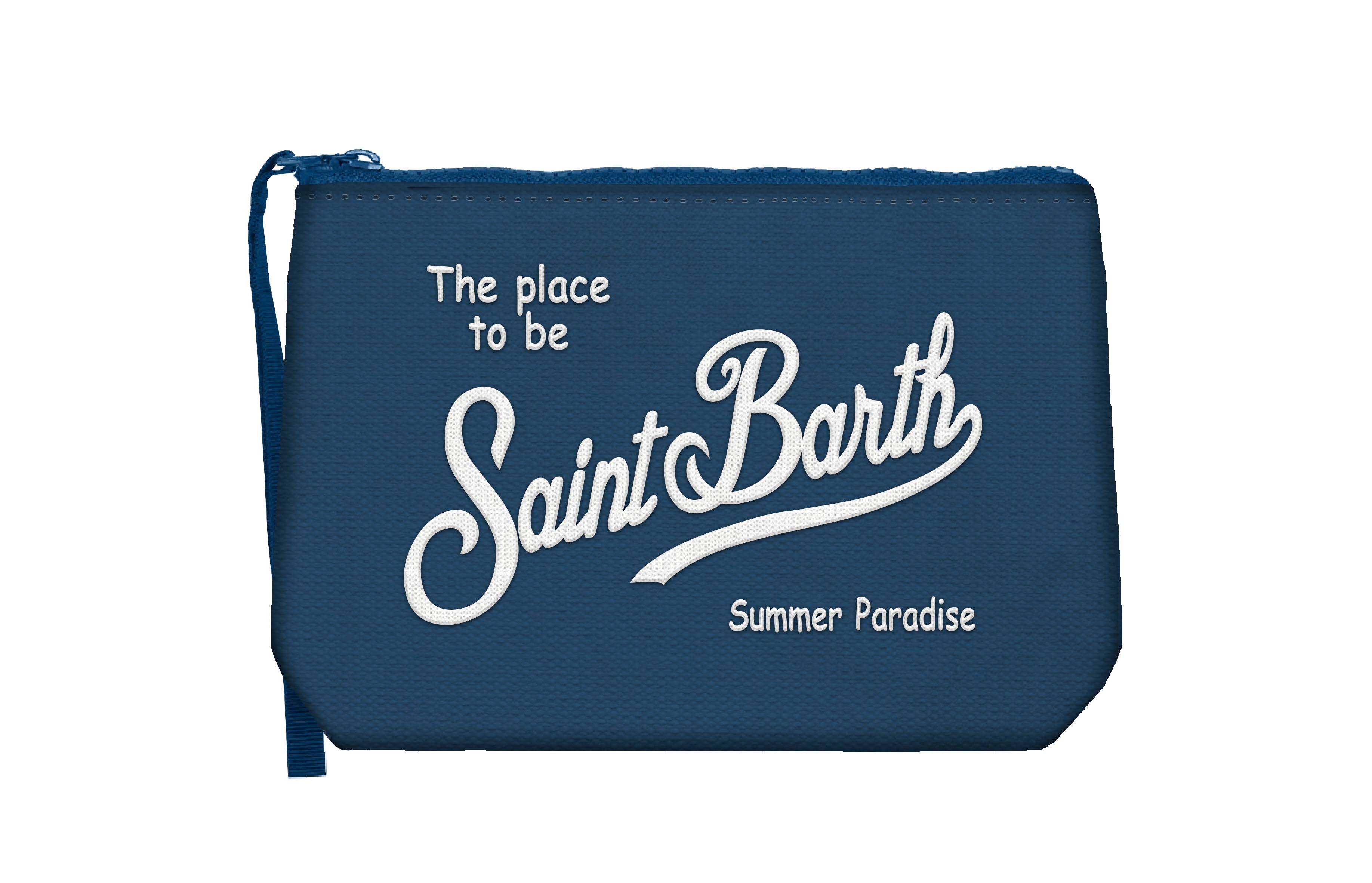 MC2 SAINT BARTH Pochette ALINE CANVAS-Navy