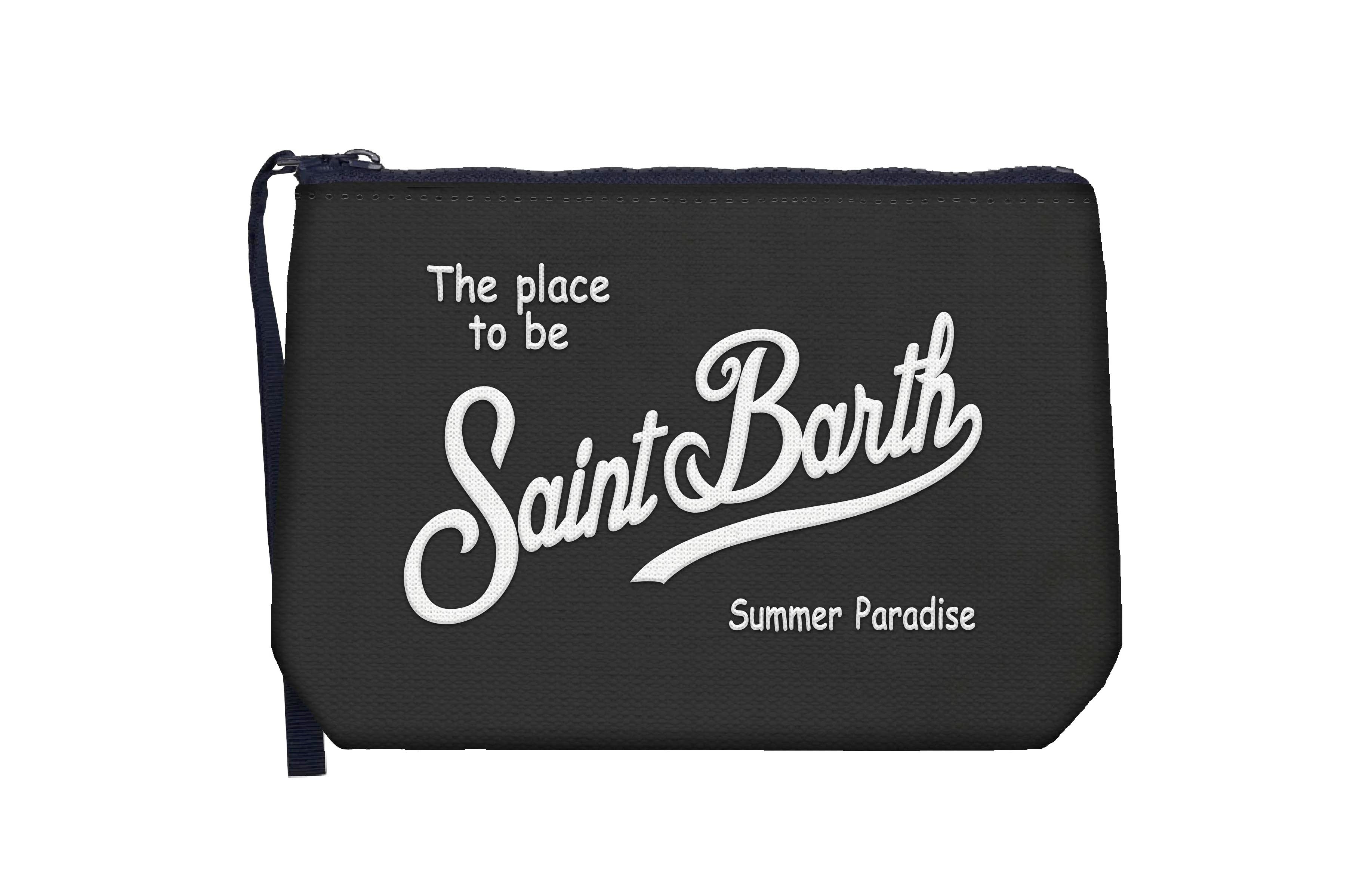 MC2 SAINT BARTH Pochette ALINE CANVAS-Nero