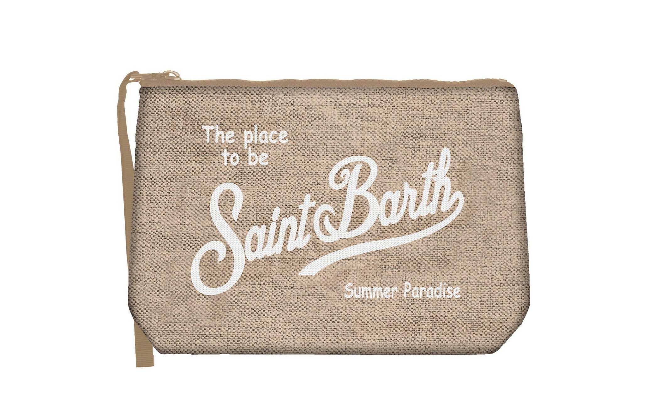 MC2 SAINT BARTH Pochette ALINE LINEN-Beige