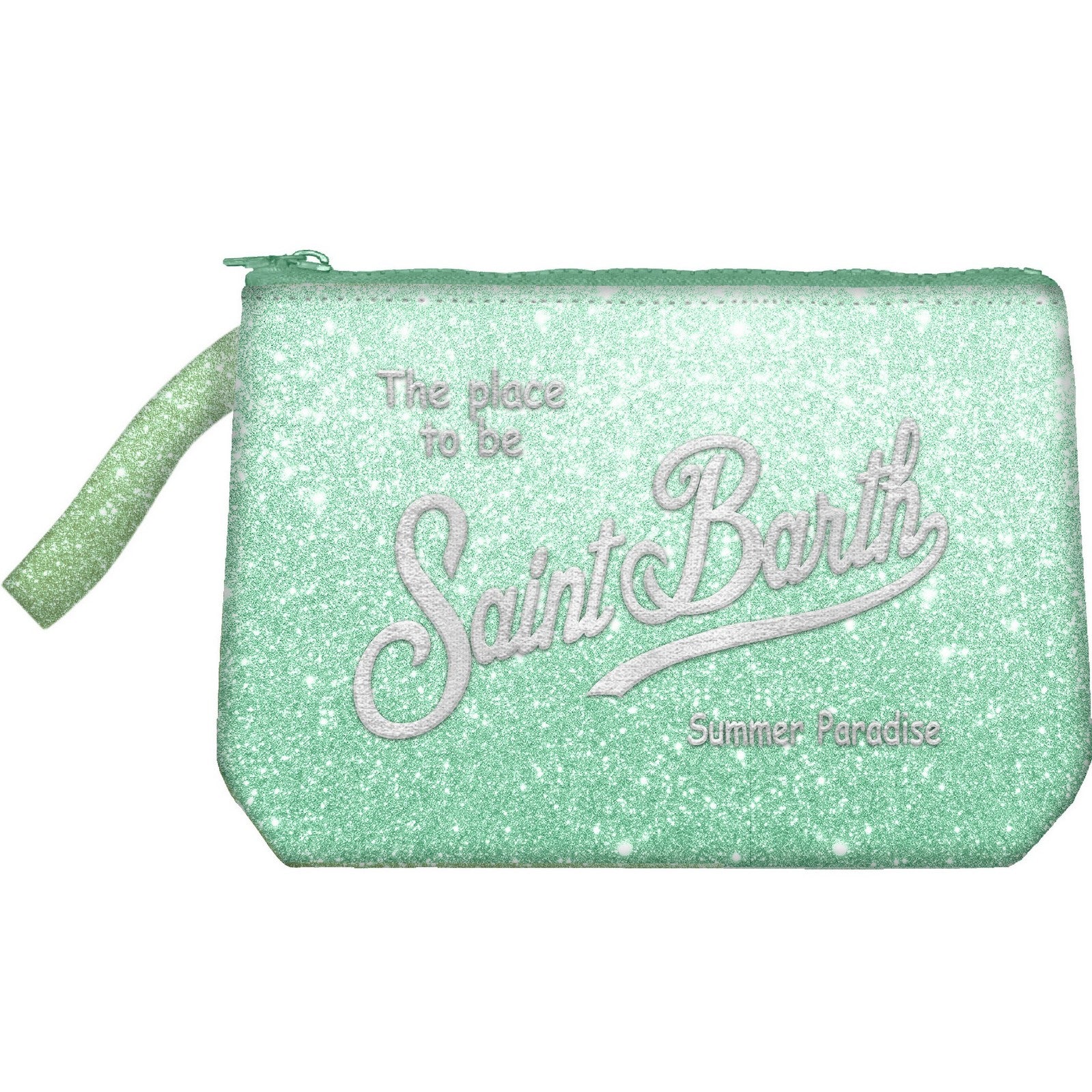 MC2 SAINT BARTH Pochette ALINE LUREX-Verde Acqua