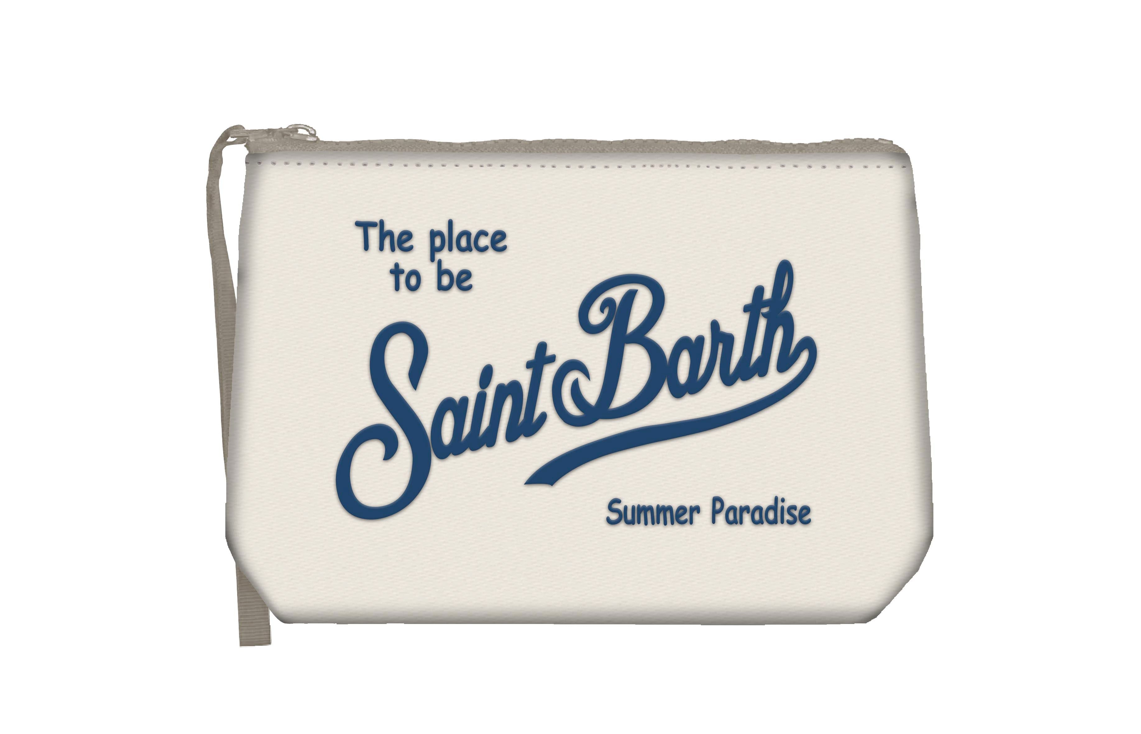MC2 SAINT BARTH Pochette ALINE NYLON-Bianco/Navy