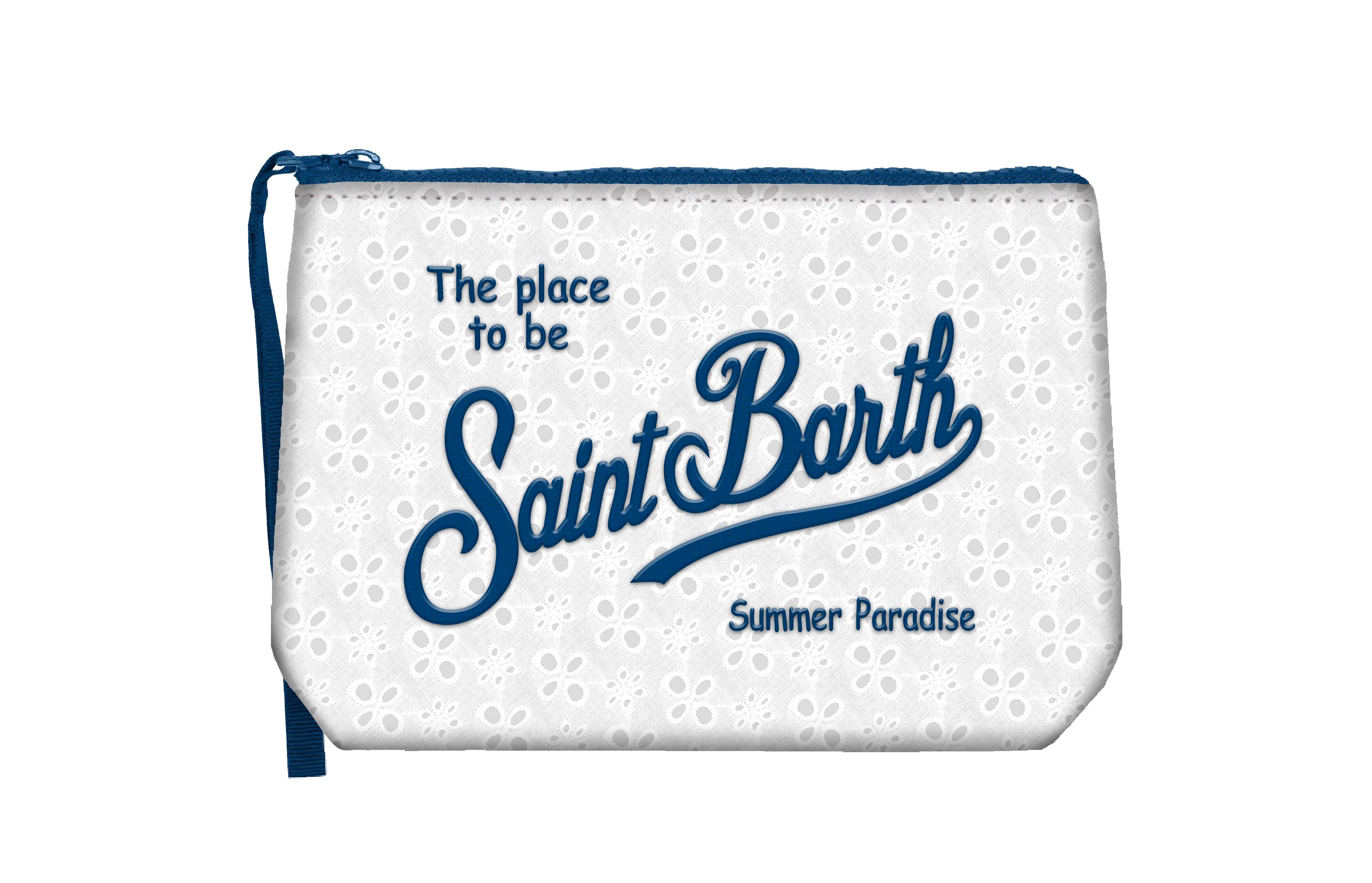 MC2 SAINT BARTH Pochette Aline Sangallo-Bianco/Navy