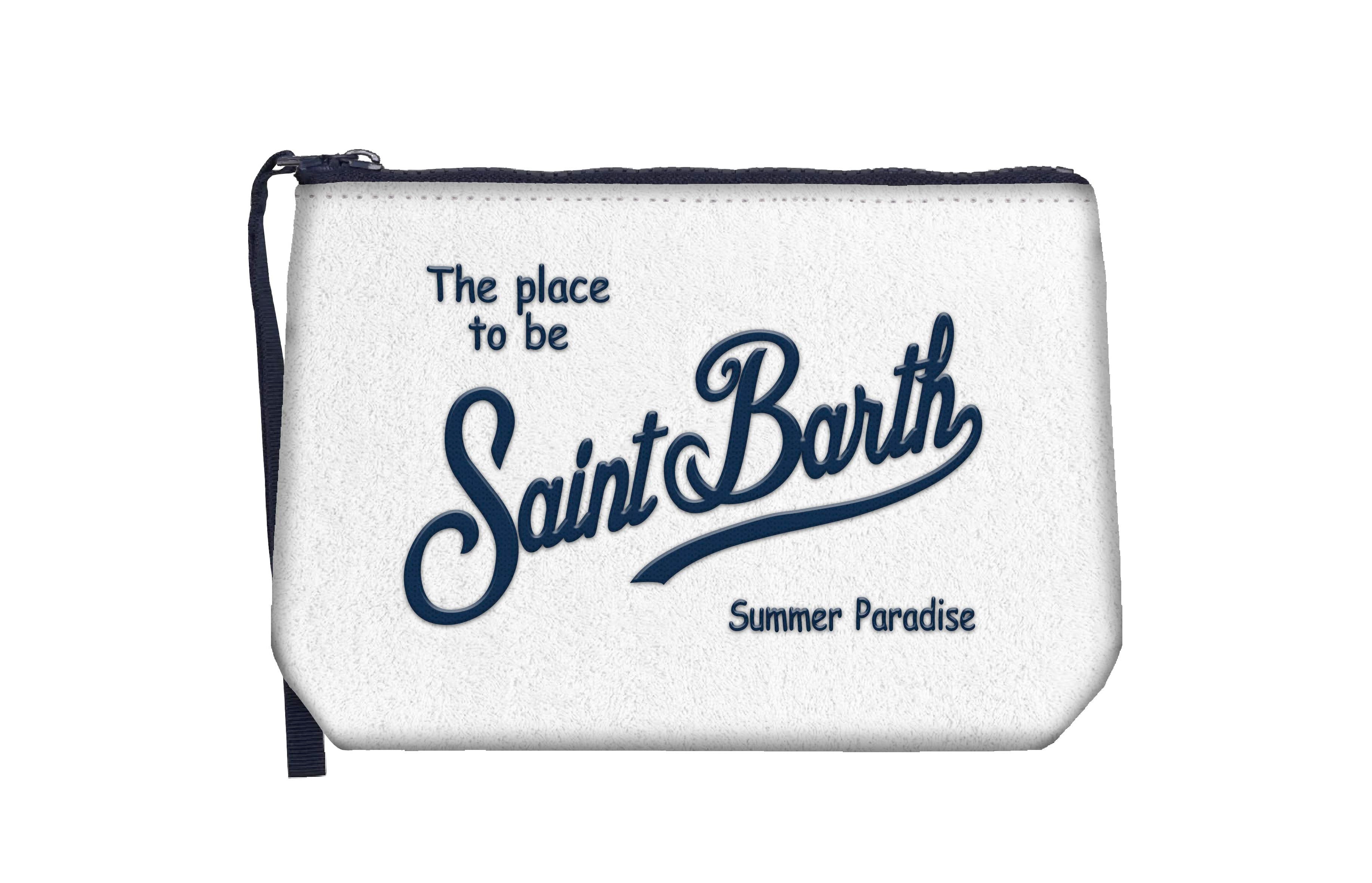 MC2 SAINT BARTH Pochette ALINE SPONGE-Bianco