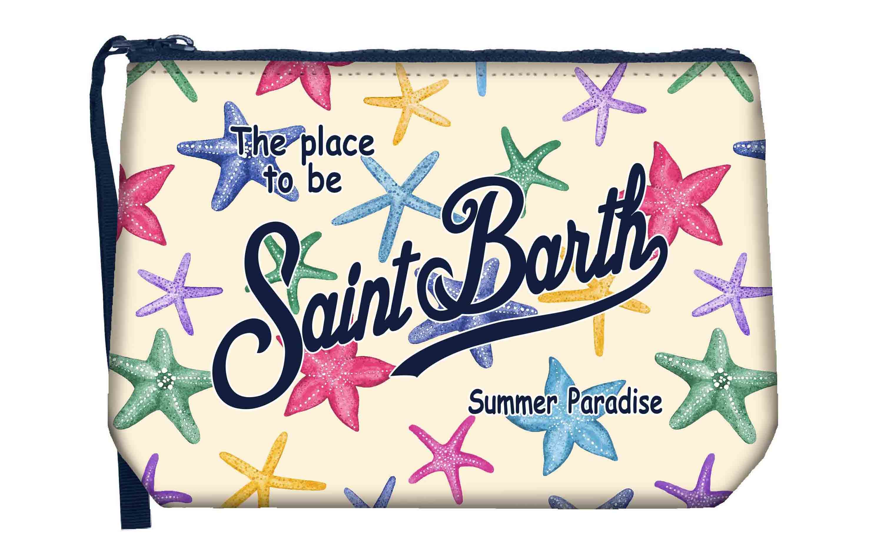MC2 SAINT BARTH Pochette ALINE-Starfish Reef Bianco
