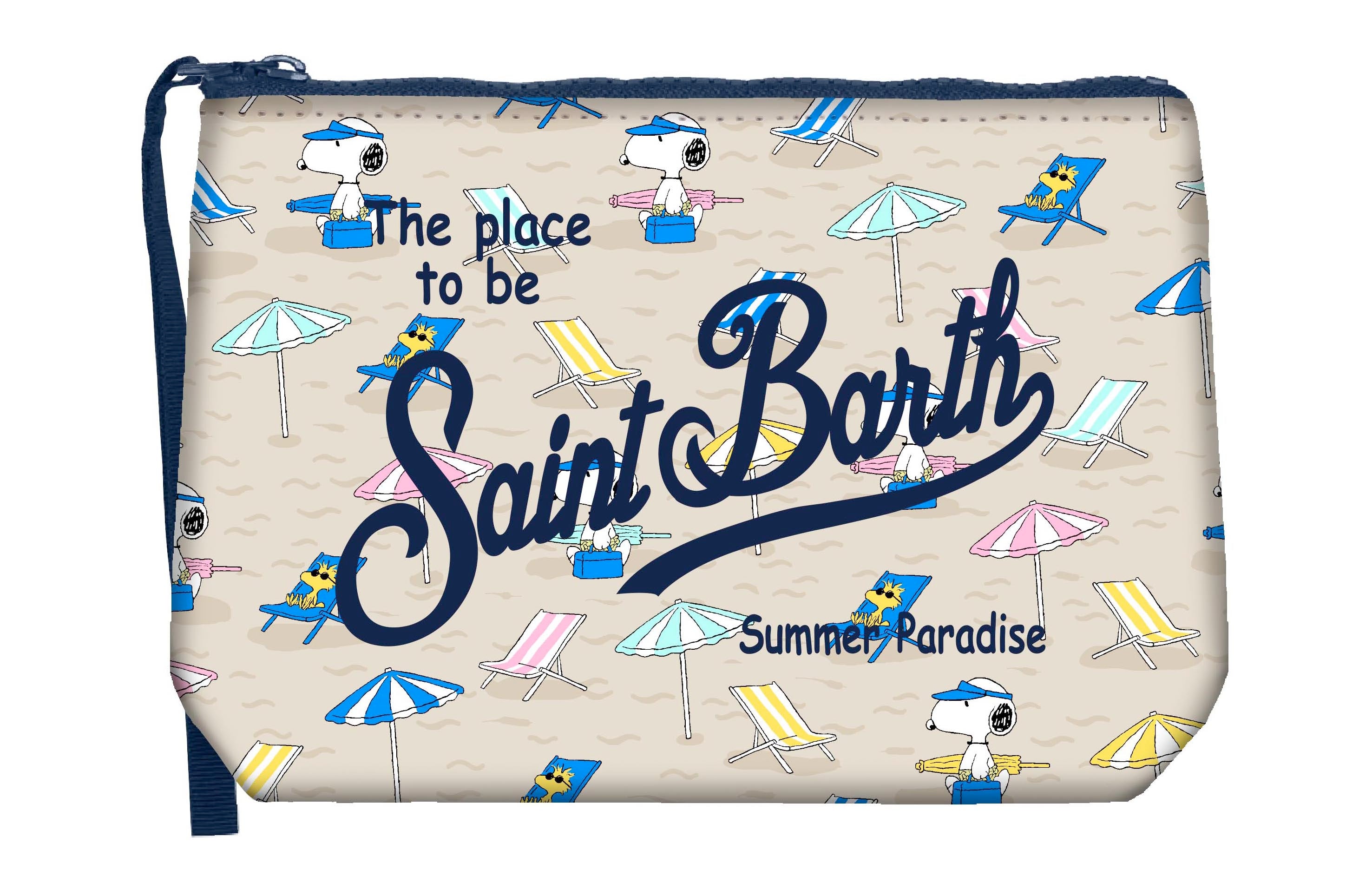 MC2 SAINT BARTH Pochette ALINE-Snoopy Relax Beige