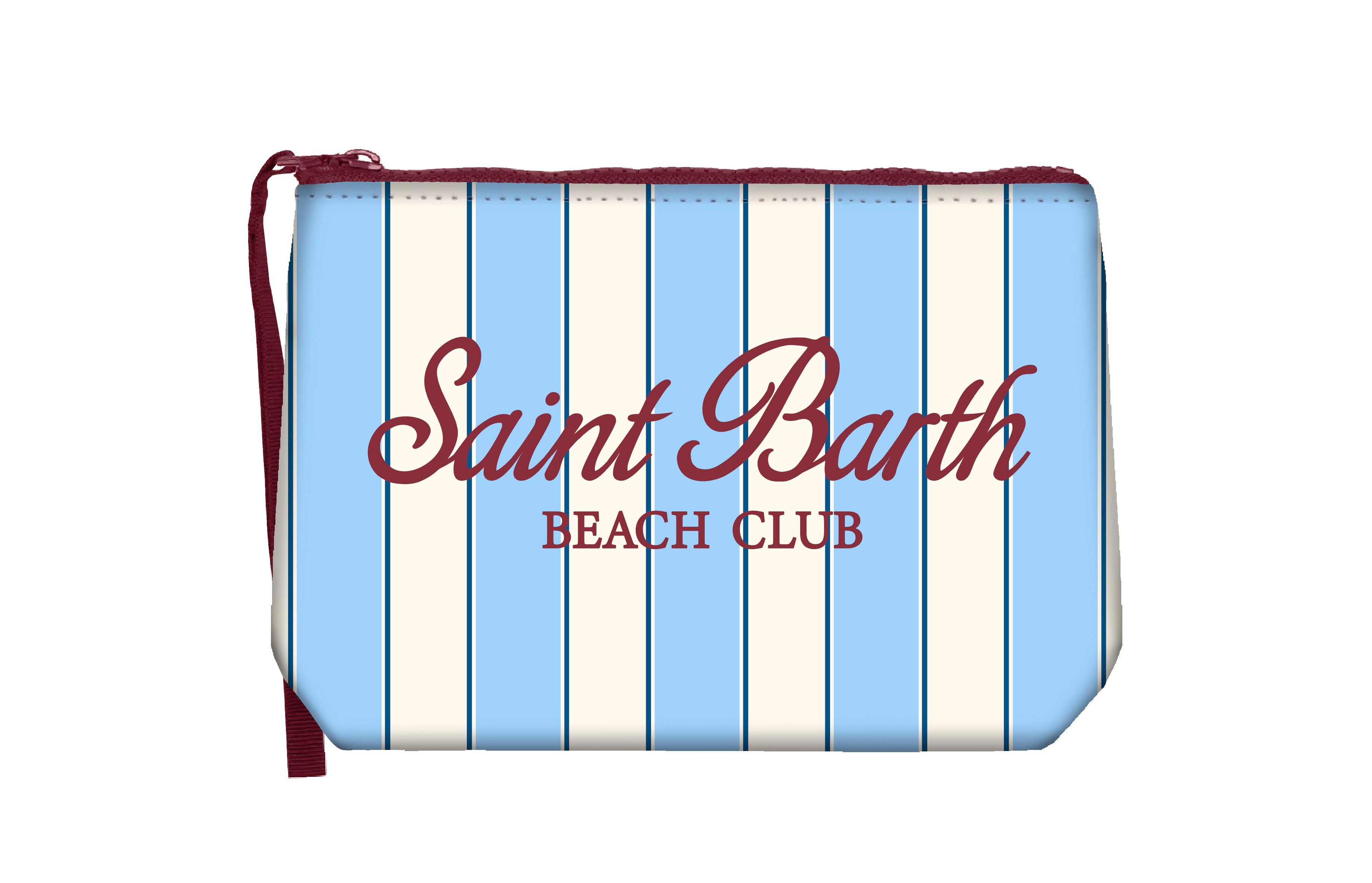 MC2 SAINT BARTH Pochette ALINE-Beach Stripes Azzurro
