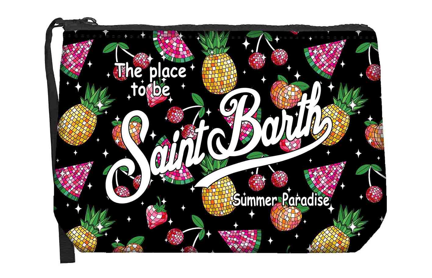 MC2 SAINT BARTH Pochette ALINE-Disco Fruits Nero