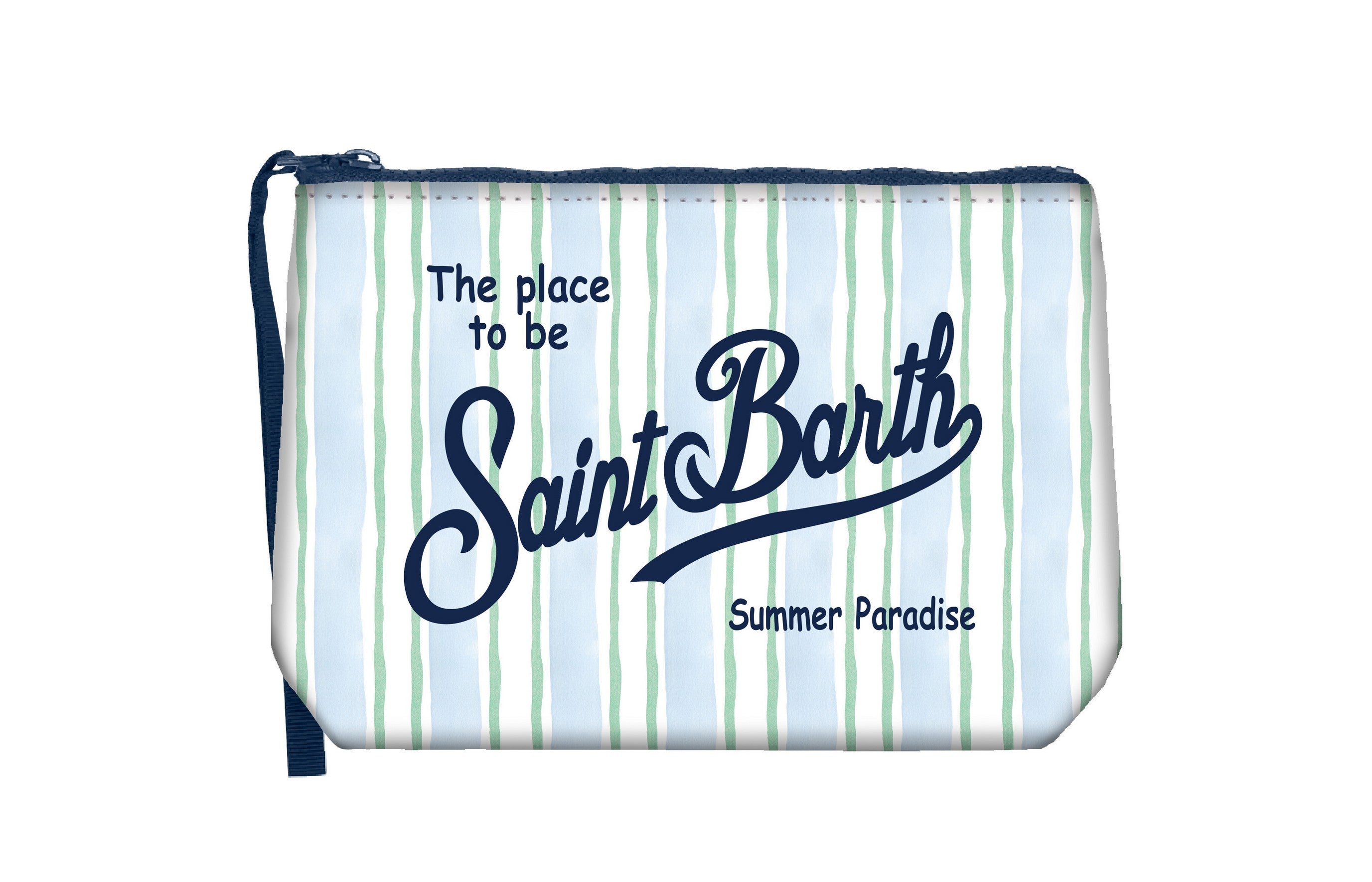 MC2 SAINT BARTH Pochette ALINE-Big Stripes Azzurro