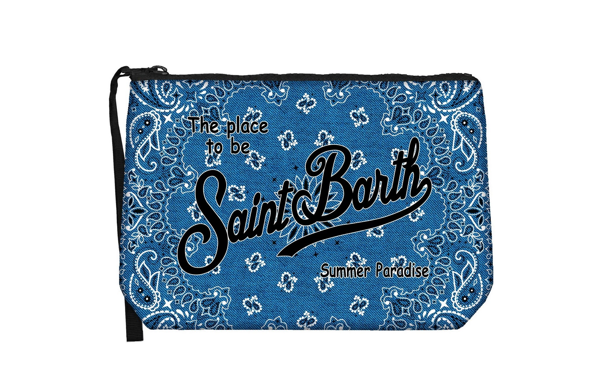 MC2 SAINT BARTH Pochette ALINE-Bandanna Round Denim Navy