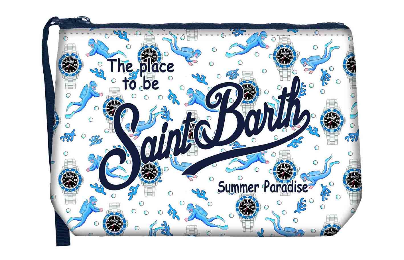 MC2 SAINT BARTH Pochette ALINE-Sub Watch Bianco