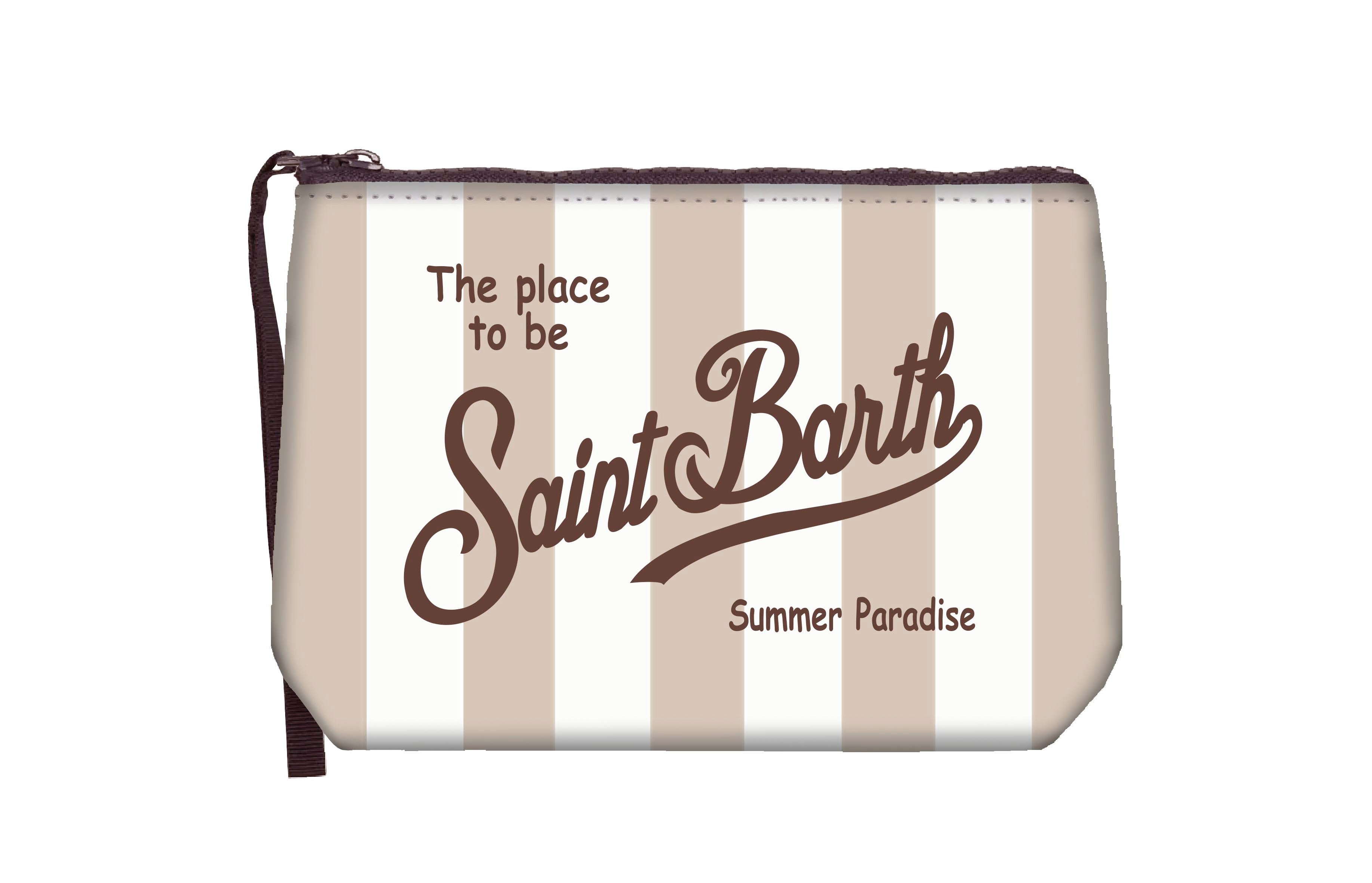 MC2 SAINT BARTH Pochette ALINE-Stripes Pop Beige