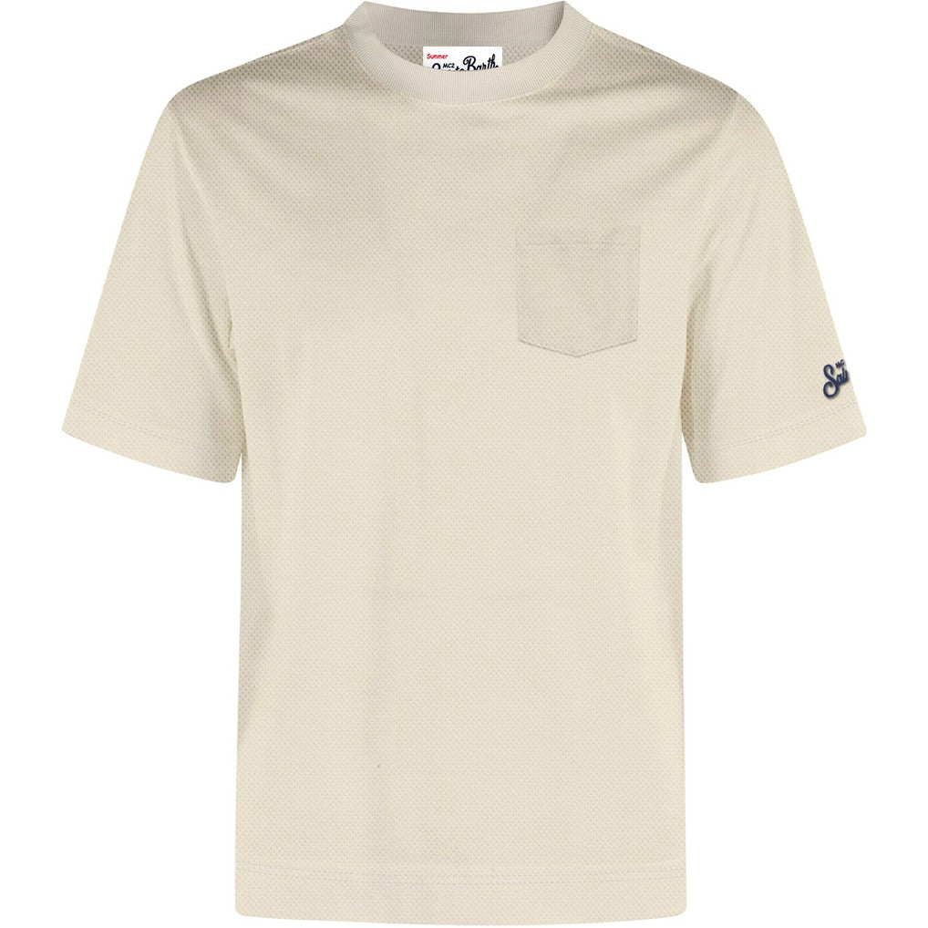 MC2 SAINT BARTH T-Shirt Uomo BAKEWELL-Cream