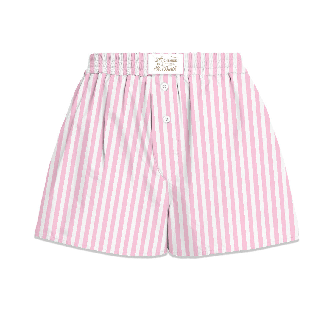 MC2 SAINT BARTH Shorts Donna Boxy-Stripes Rosa
