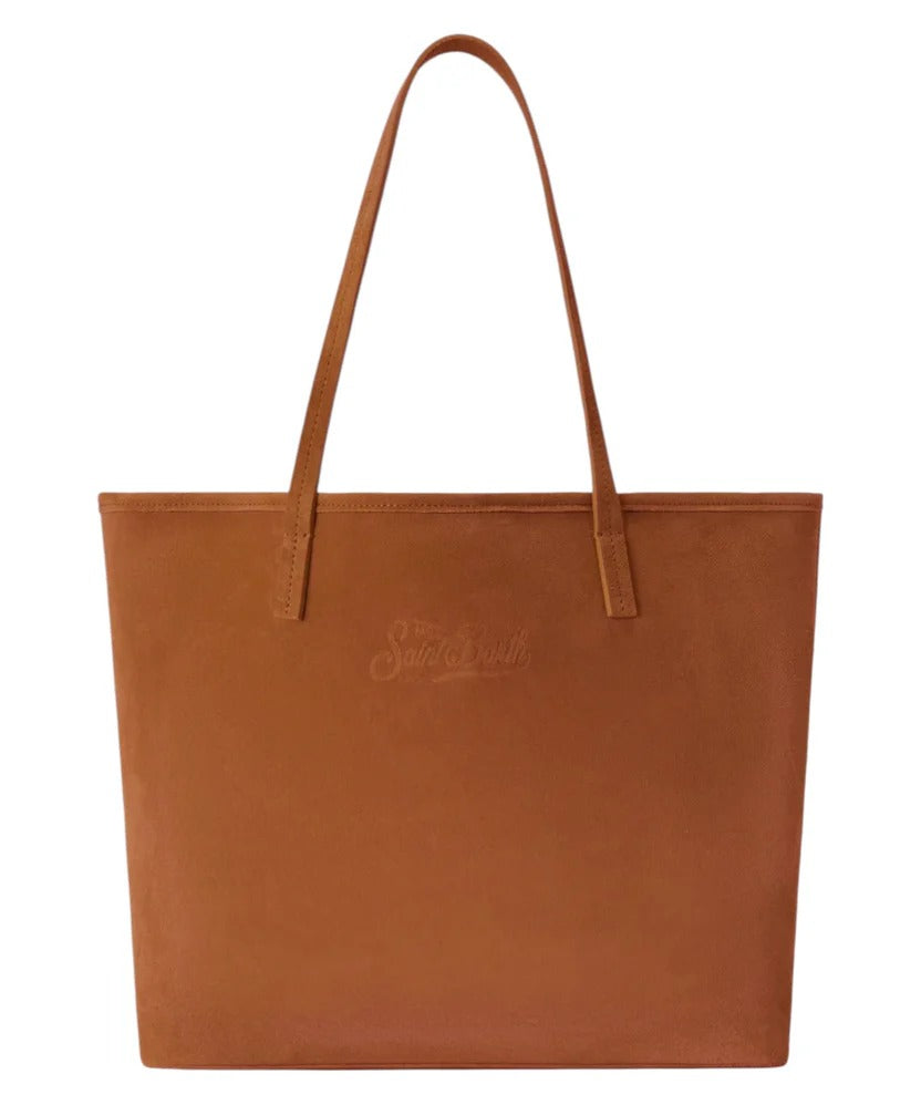 MC2 SAINT BARTH Borsa CITY BAG SUEDE-Camel