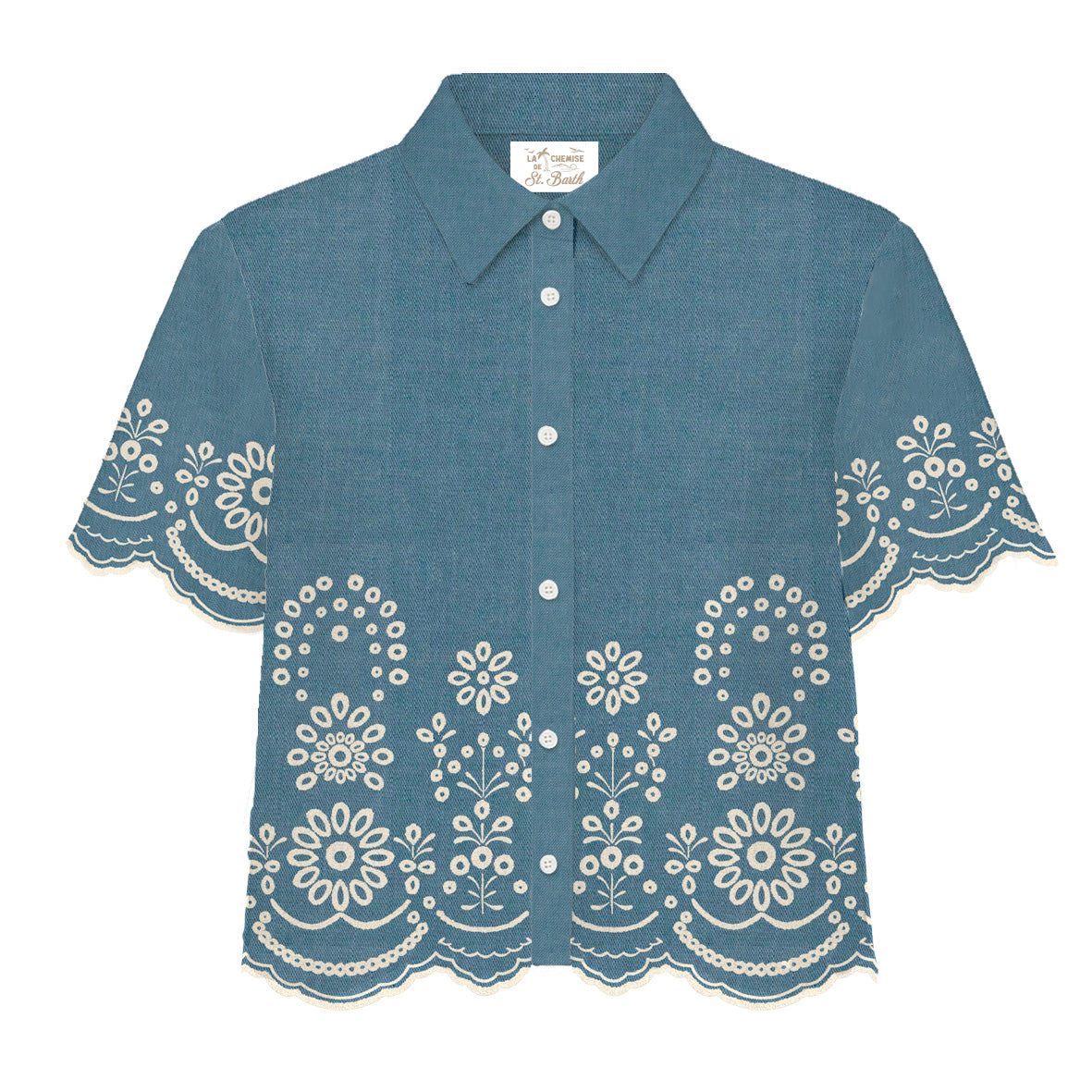 MC2 SAINT BARTH Camicia Donna Clementine-Chambray Blu