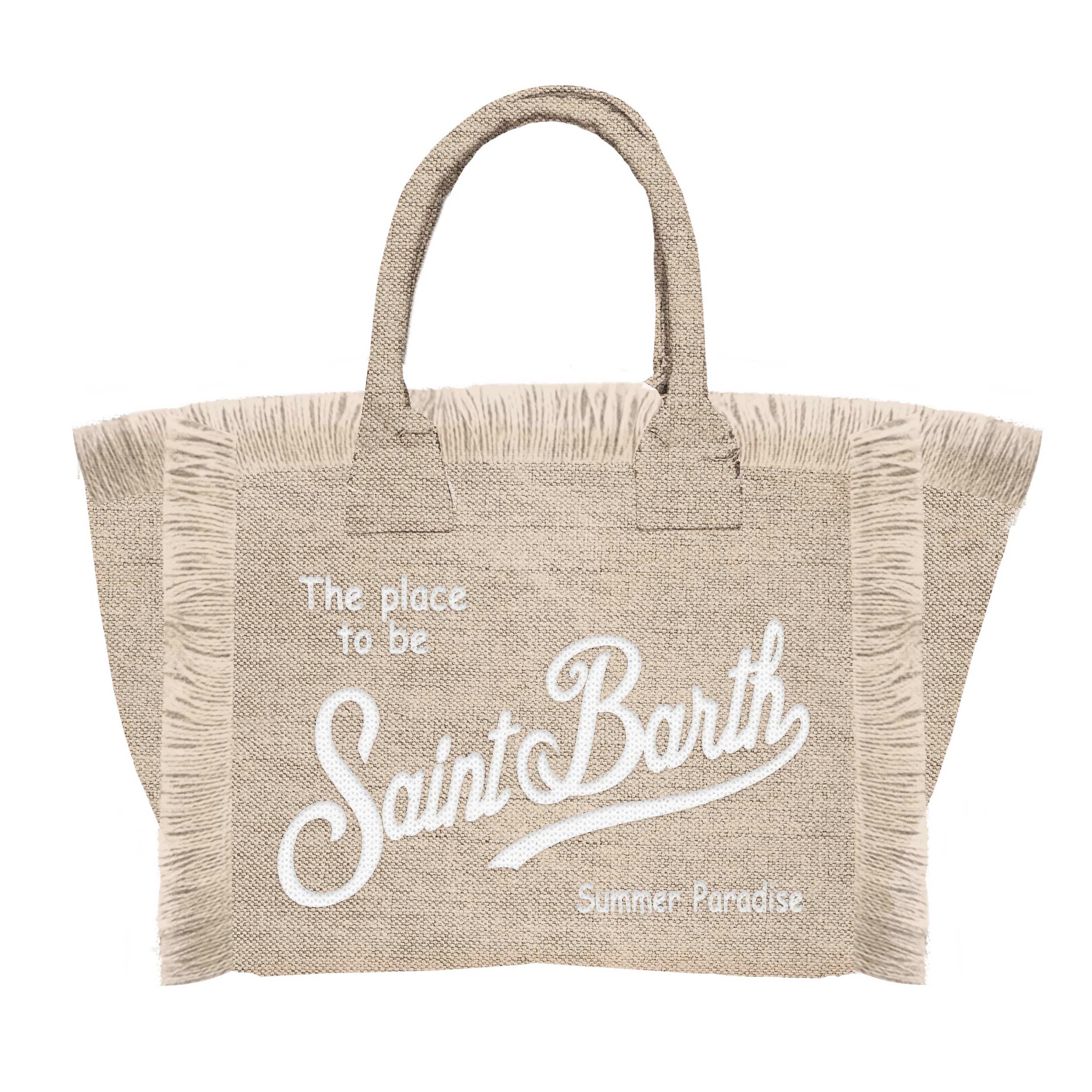 MC2 SAINT BARTH Borsa COLETTE LINEN-Beige