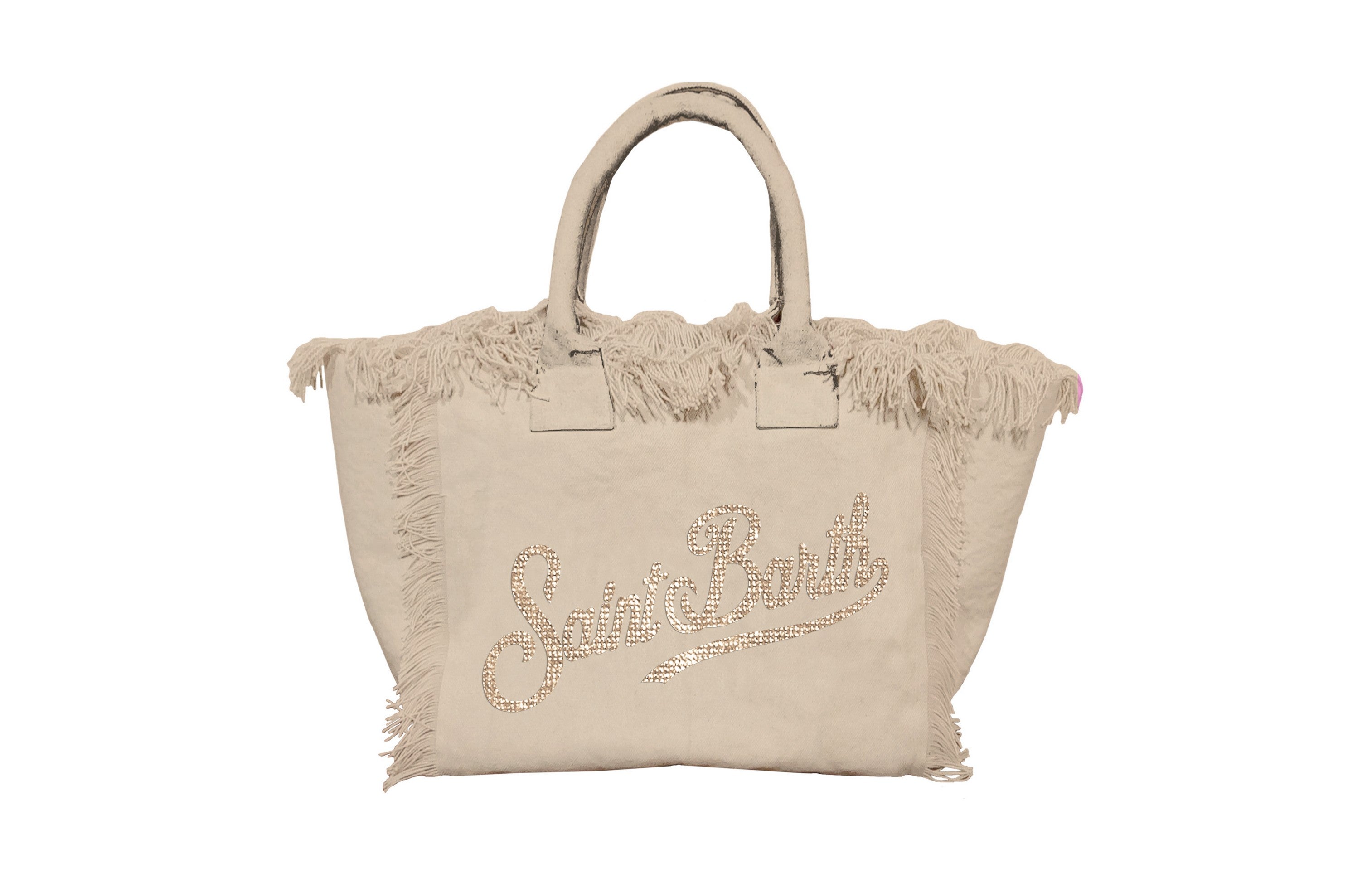 MC2 SAINT BARTH Borsa COLETTE-Strass Beige
