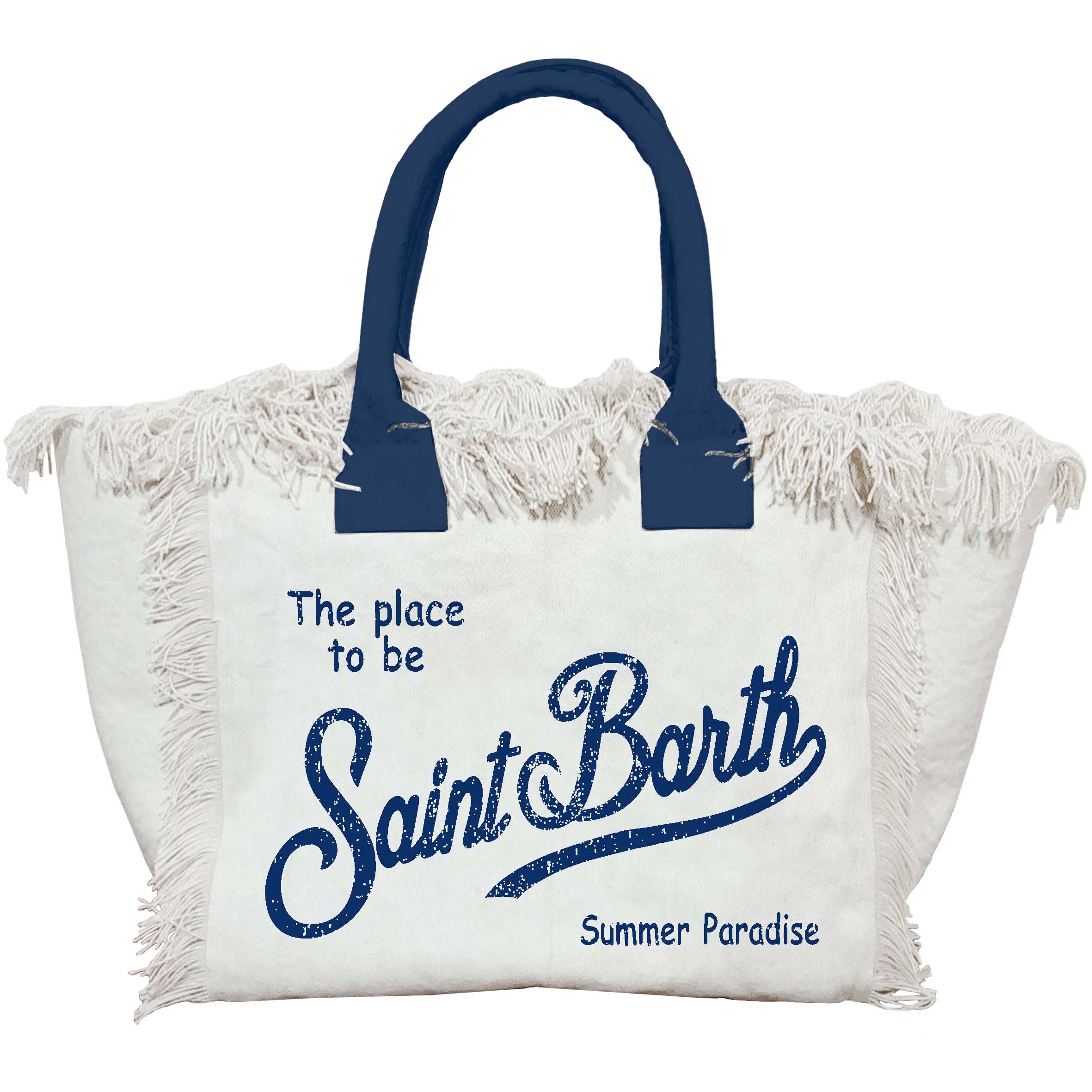MC2 SAINT BARTH Borsa COLETTE-Panna/Navy