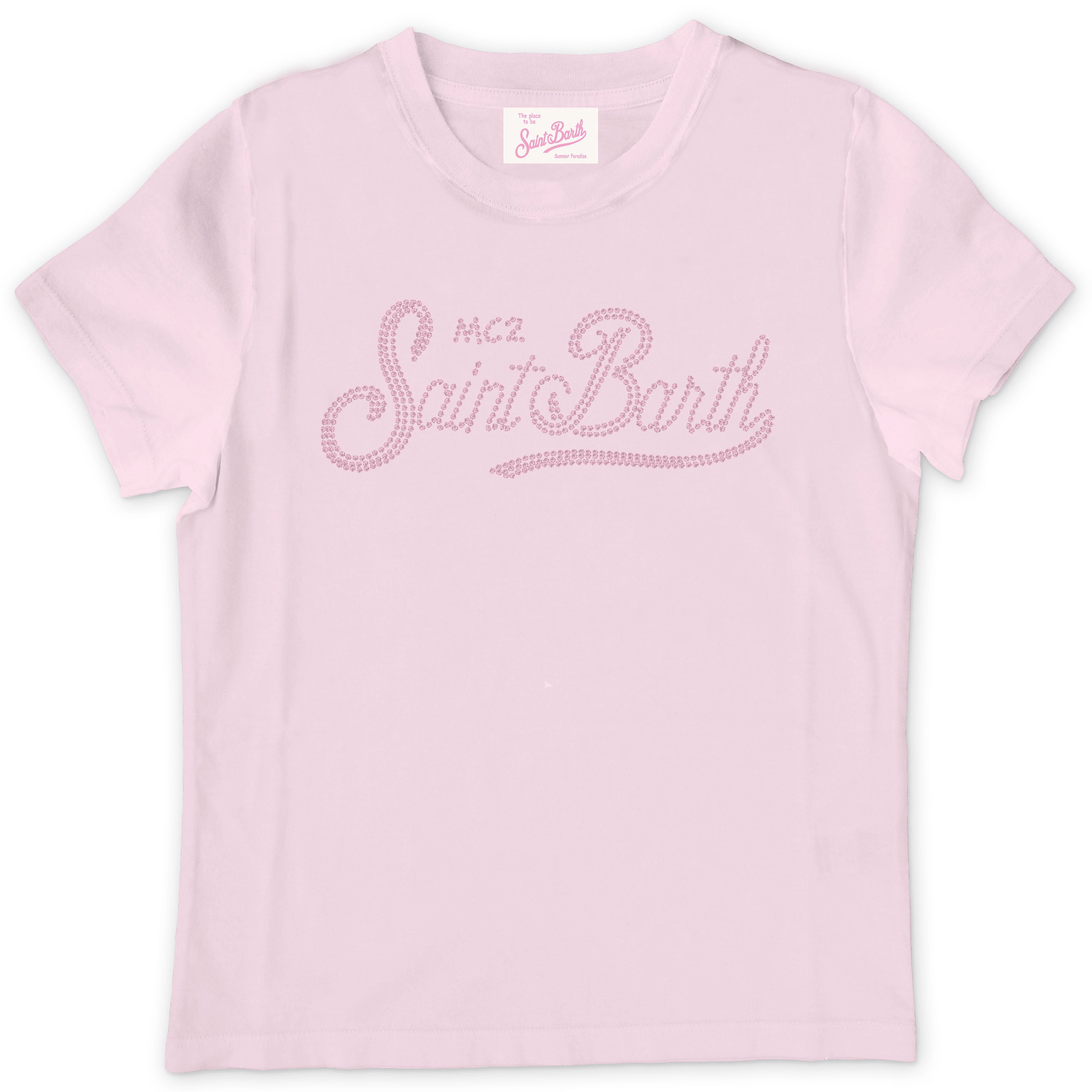 MC2 SAINT BARTH T-Shirt Bambina Elly-Strass Rosa