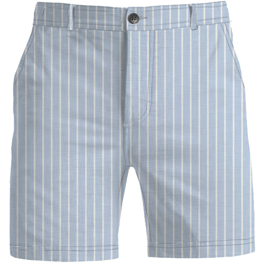 MC2 SAINT BARTH Bermuda Bambino Ischia-Linen Stripes Azzurro