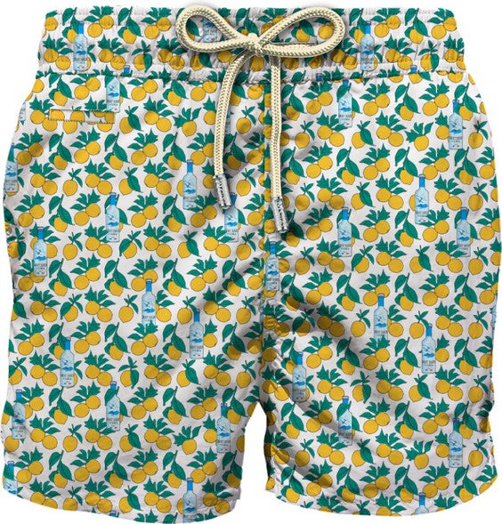 MC2 SAINT BARTH Costume Boxer Uomo LIGHTING MICRO FANTASY-Lemon Vodka Bianco