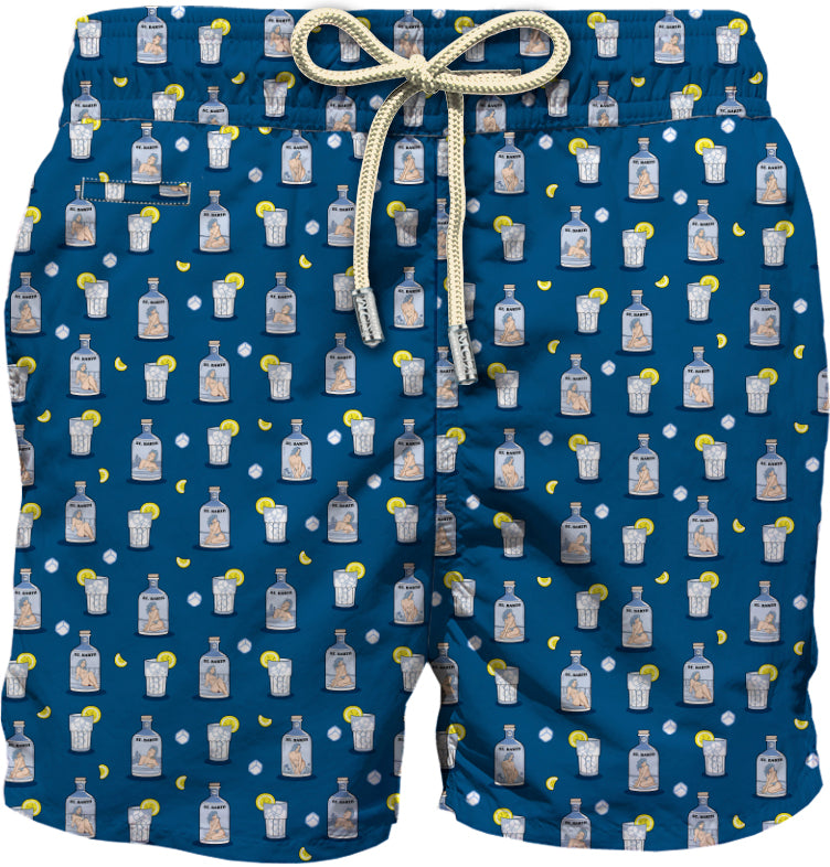 MC2 SAINT BARTH Costume Boxer Uomo LIGHTING MICRO FANTASY-Sexy Gin Navy