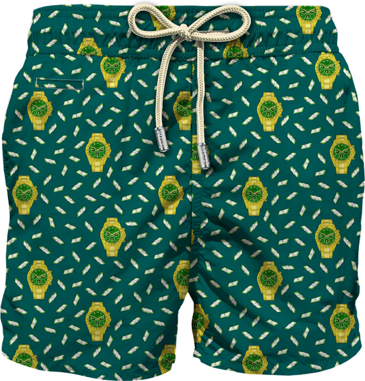 MC2 SAINT BARTH Costume Boxer Uomo LIGHTING MICRO FANTASY-Rich Watch British Green