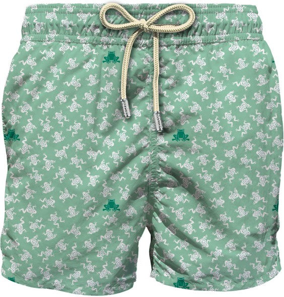 MC2 SAINT BARTH Costume Boxer Uomo LIGHTING MICRO STRETCH-Frogs Verde Salvia