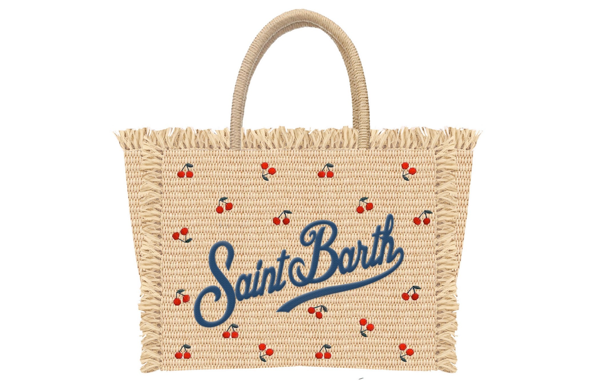 MC2 SAINT BARTH Borsa VANITY MINI STRAW N-Cherry Beige