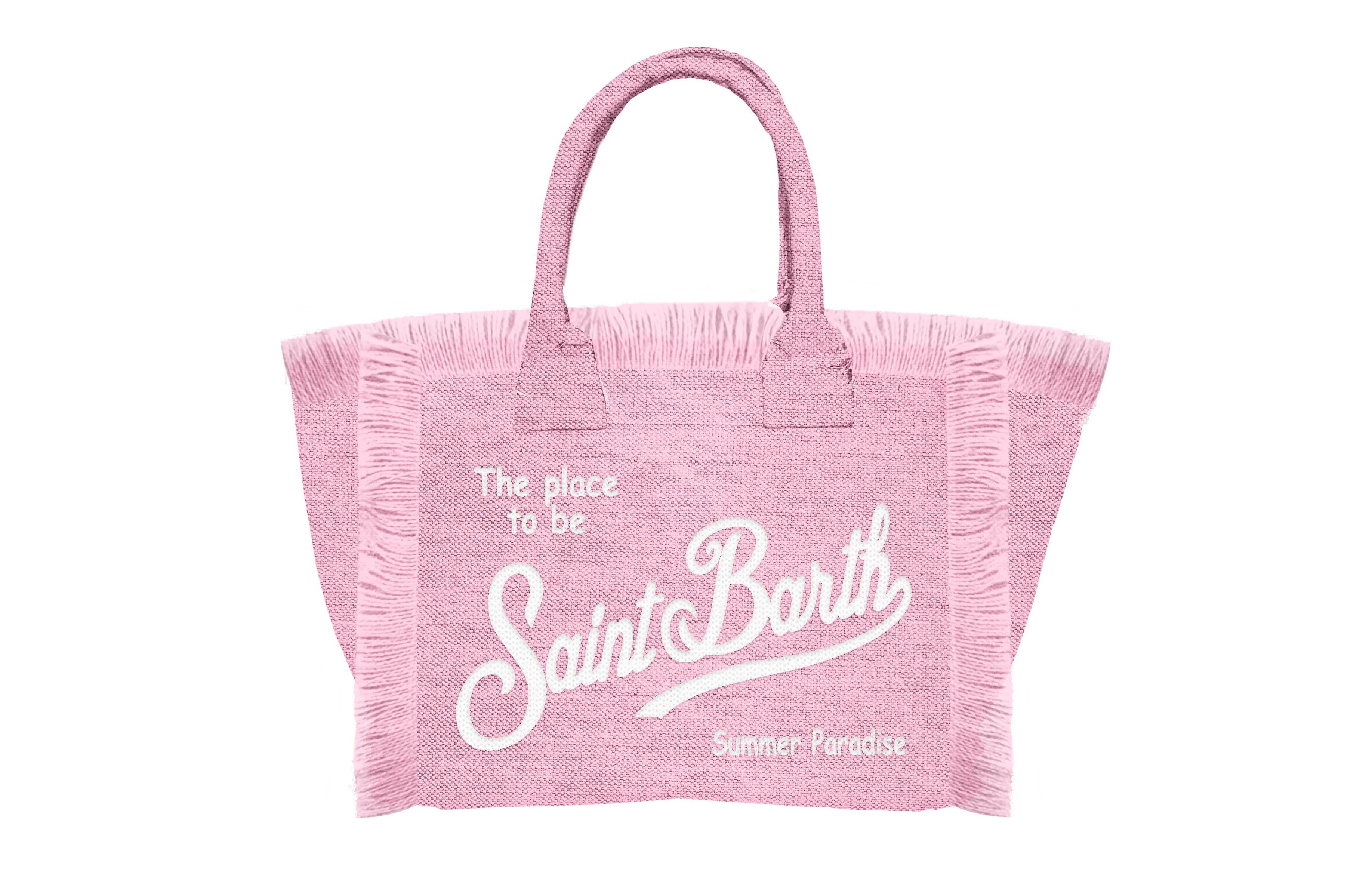 MC2 SAINT BARTH Borsa VANITY MINI LINEN-Rosa