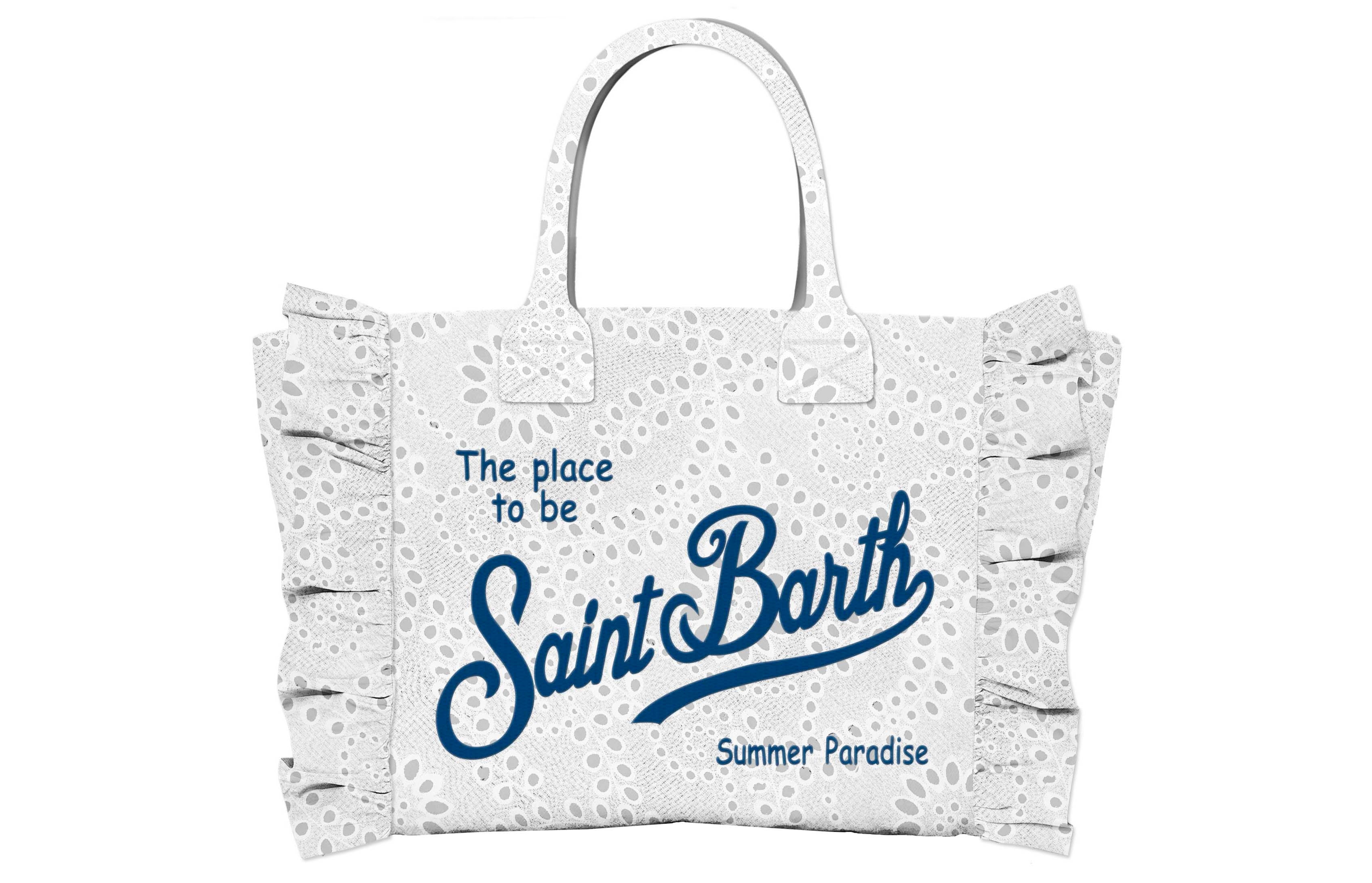 MC2 SAINT BARTH Borsa VANITY MINI VOLANT-Bianco