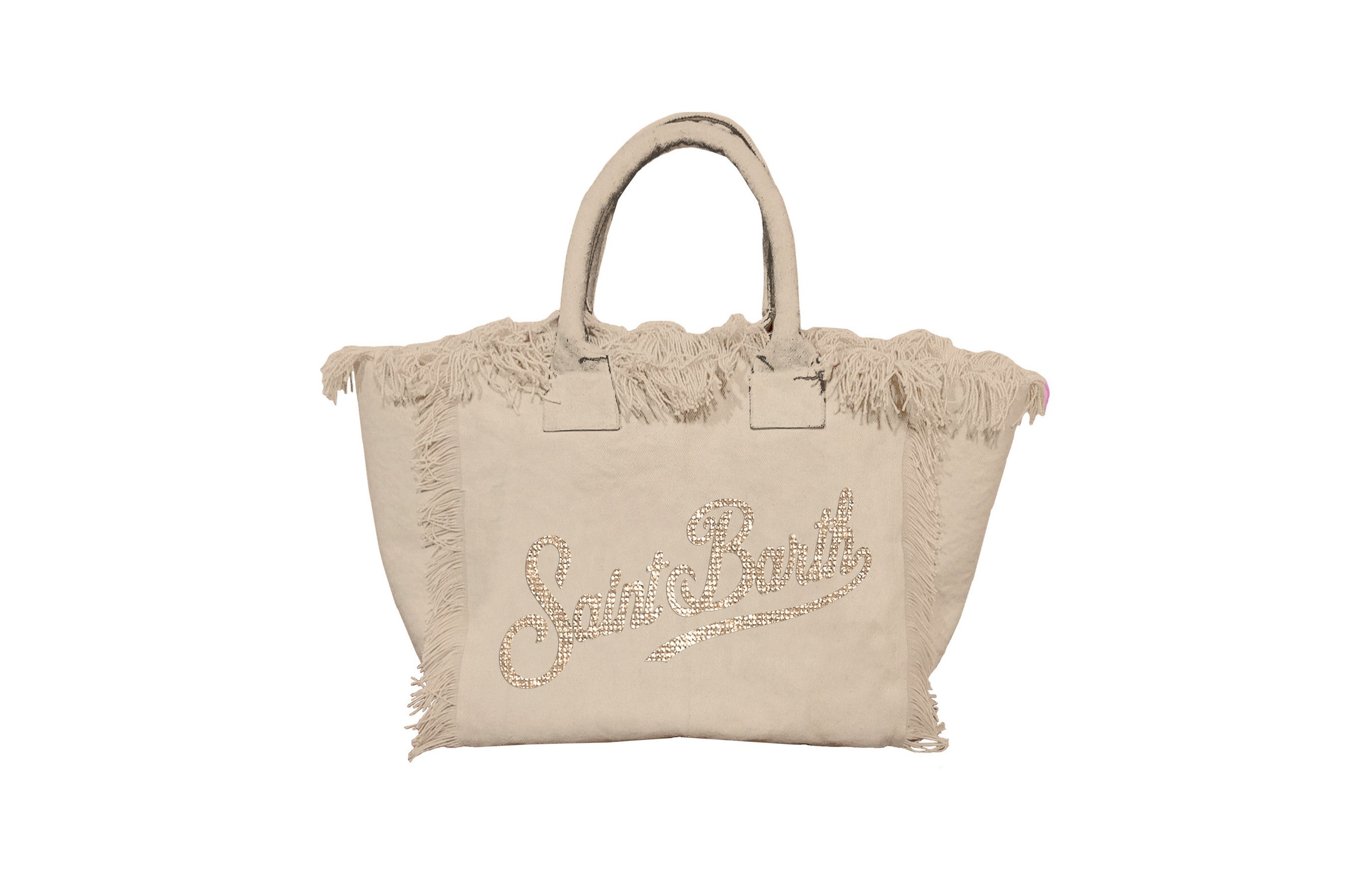 MC2 SAINT BARTH Borsa VANITY MINI-Strass Beige