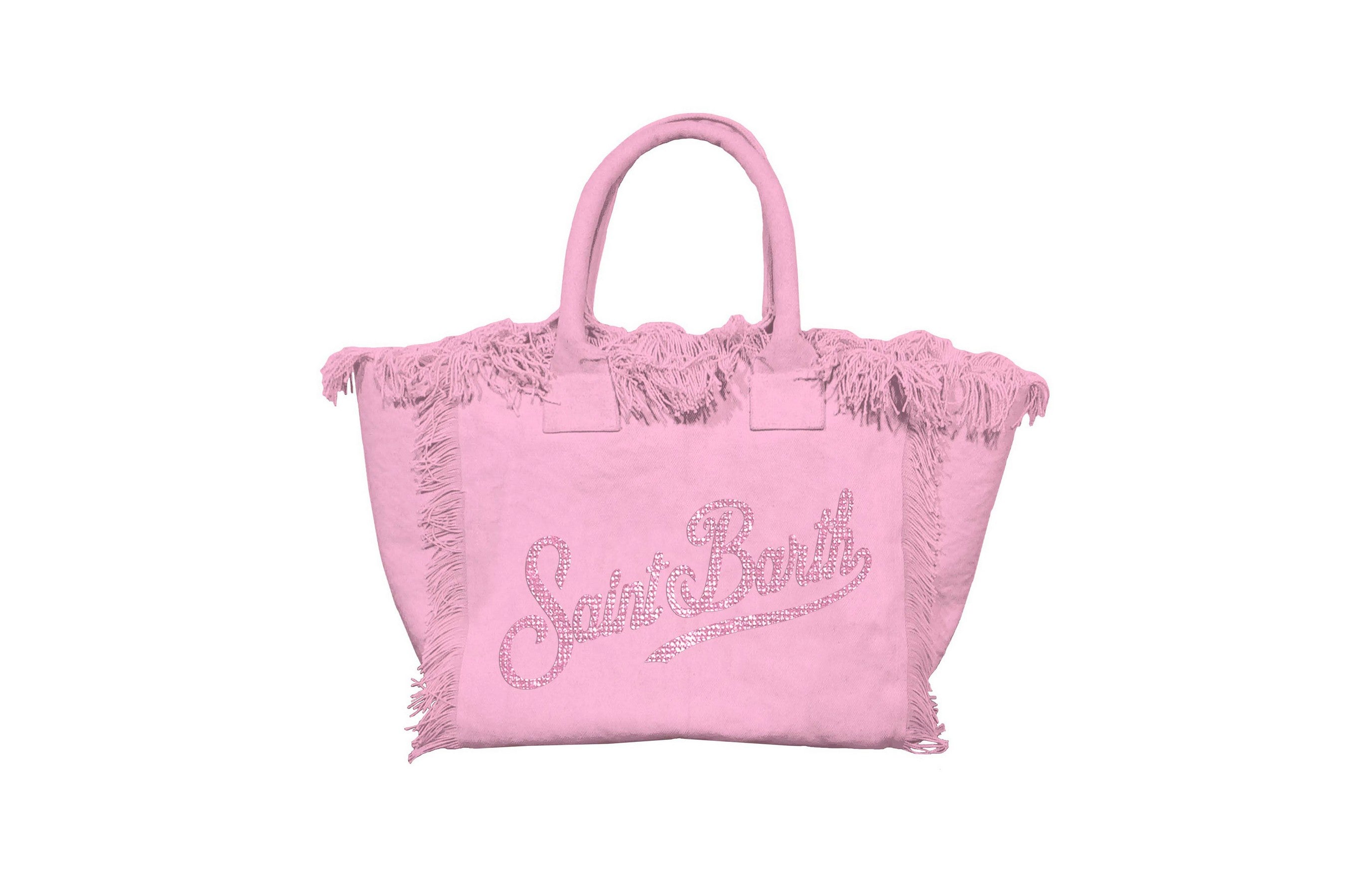 MC2 SAINT BARTH Borsa VANITY MINI-Strass Rosa