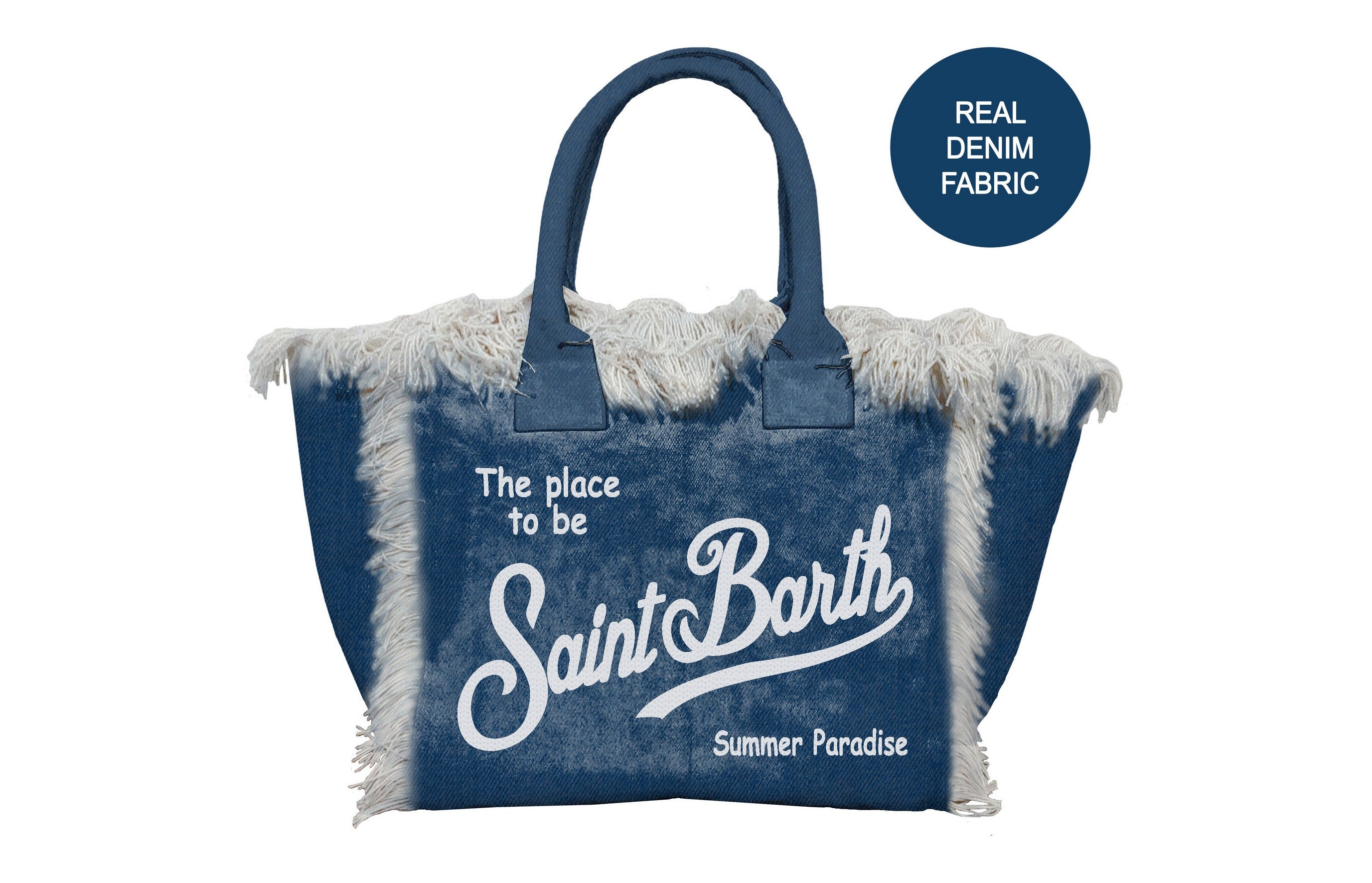 MC2 SAINT BARTH Borsa VANITY MINI-Denim Dark