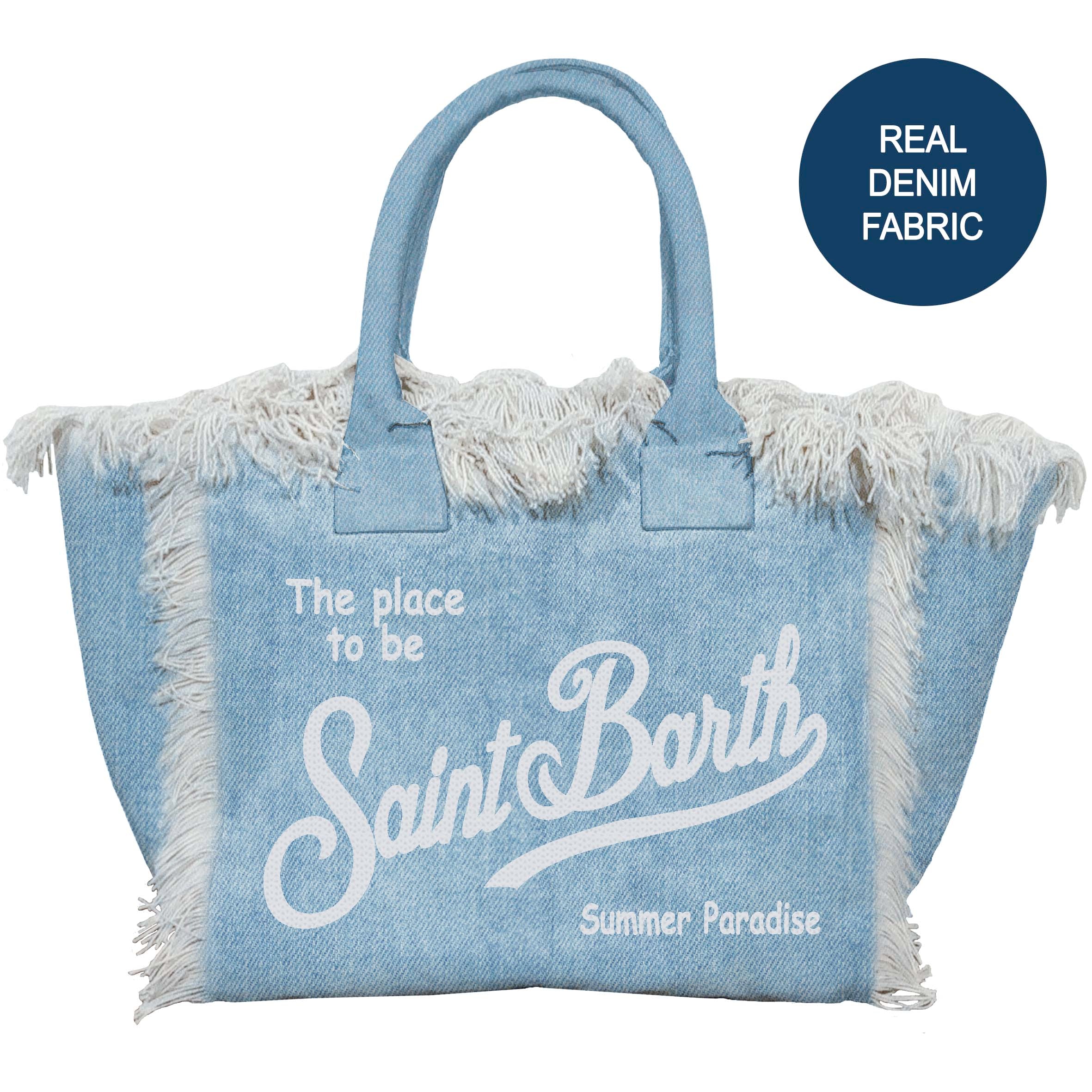 MC2 SAINT BARTH Borsa VANITY-Denim Light