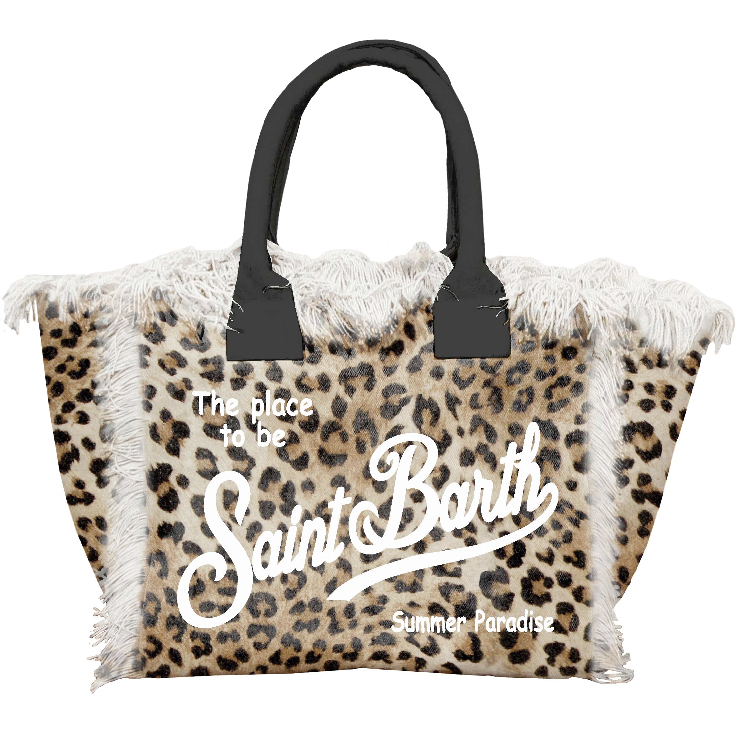 MC2 SAINT BARTH Borsa VANITY-Leopard Sand/Nero