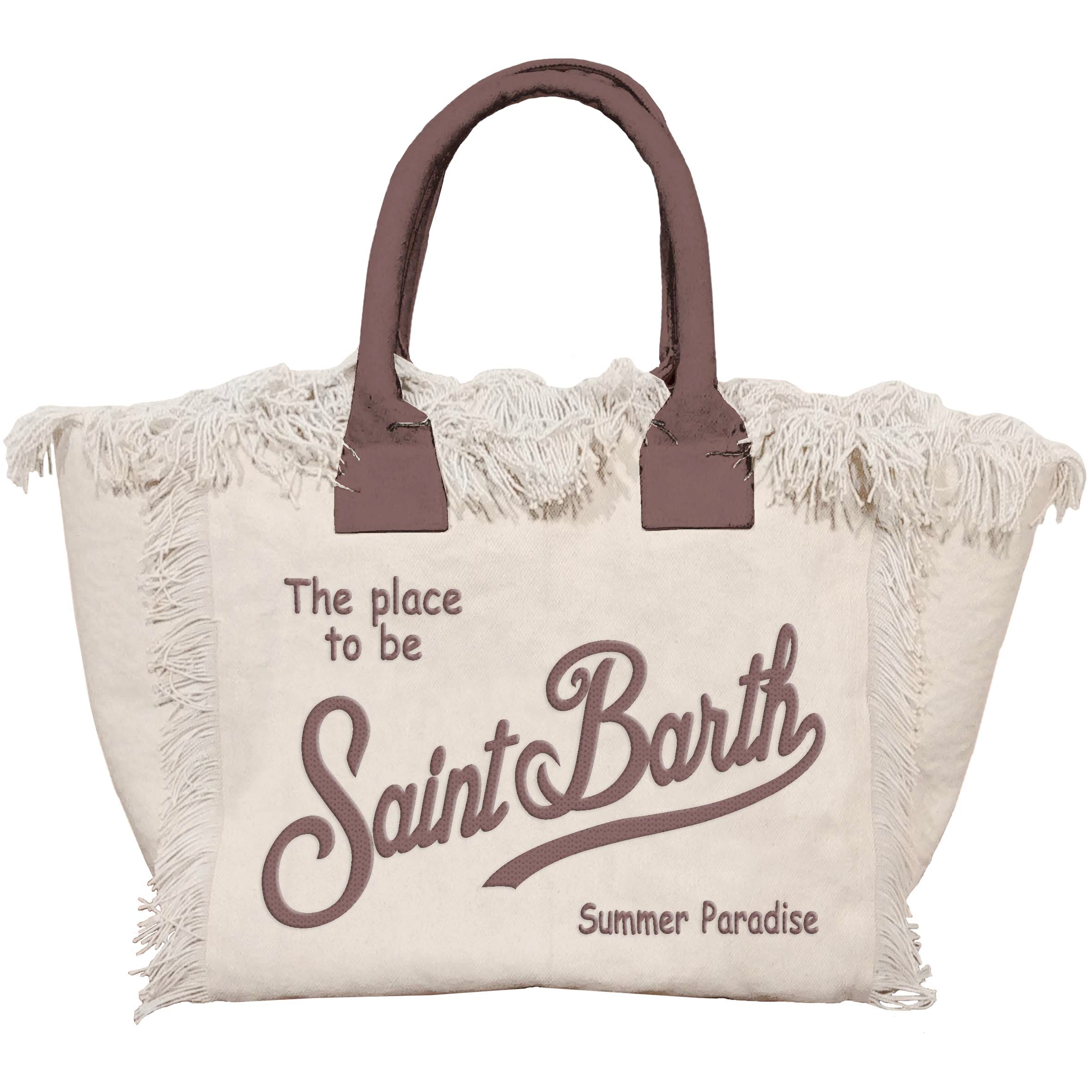MC2 SAINT BARTH Borsa VANITY-Panna/Marrone