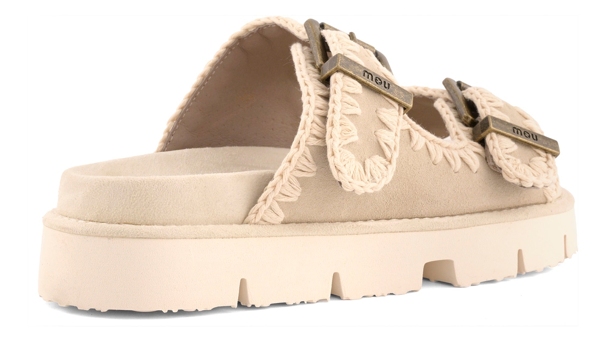 MOU Sandalo Donna BIO TWO BUCKLES-Chalk