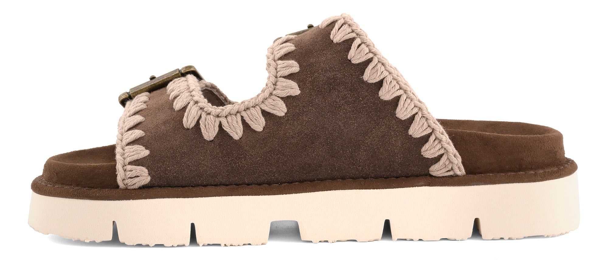 MOU Sandalo Donna BIO TWO BUCKLES-Deep Brown