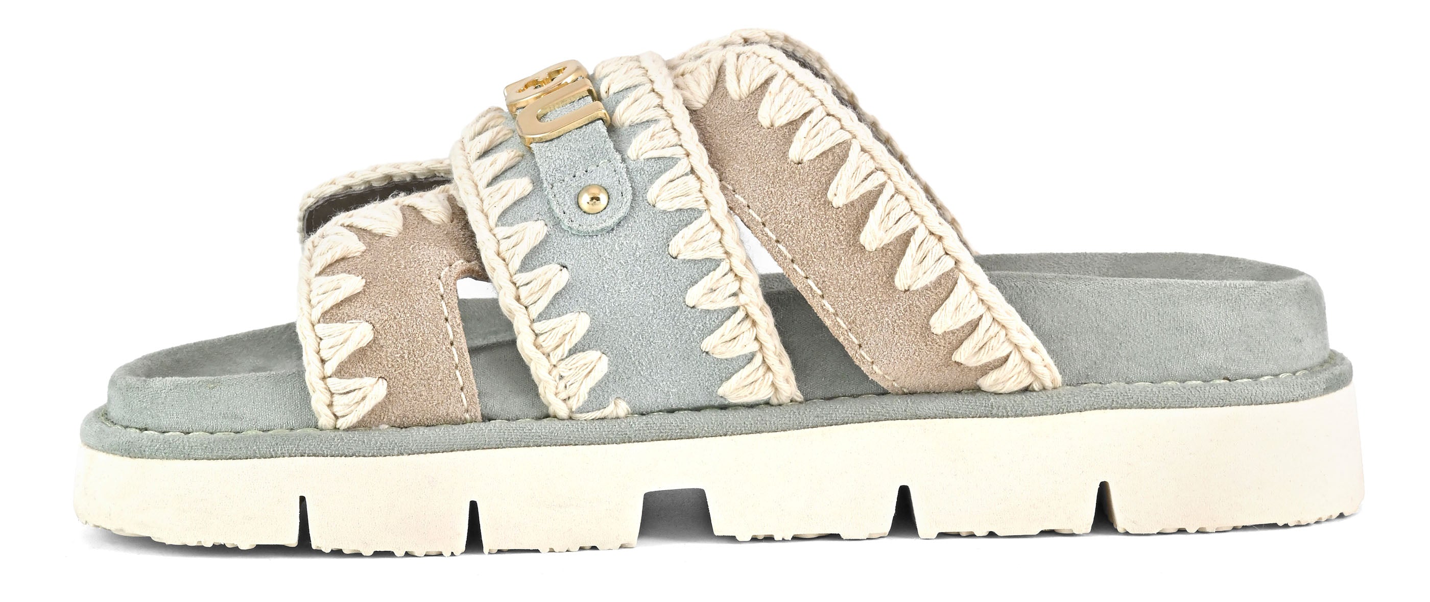 MOU Sandalo Donna BIO BICOLOR METAL LOG-Tea
